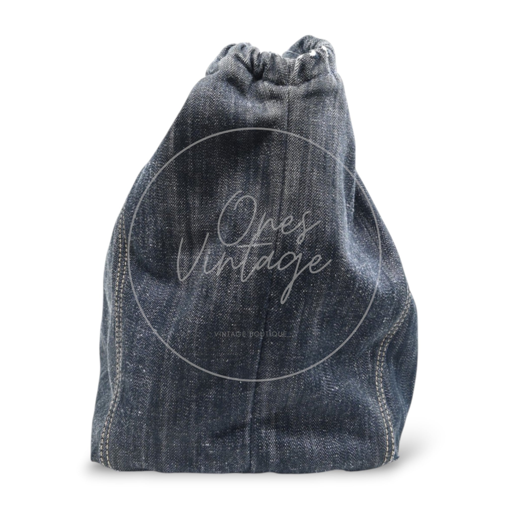 [Pre-owned] Chanel Denim Blue XL Coco Cabas Tote Bag