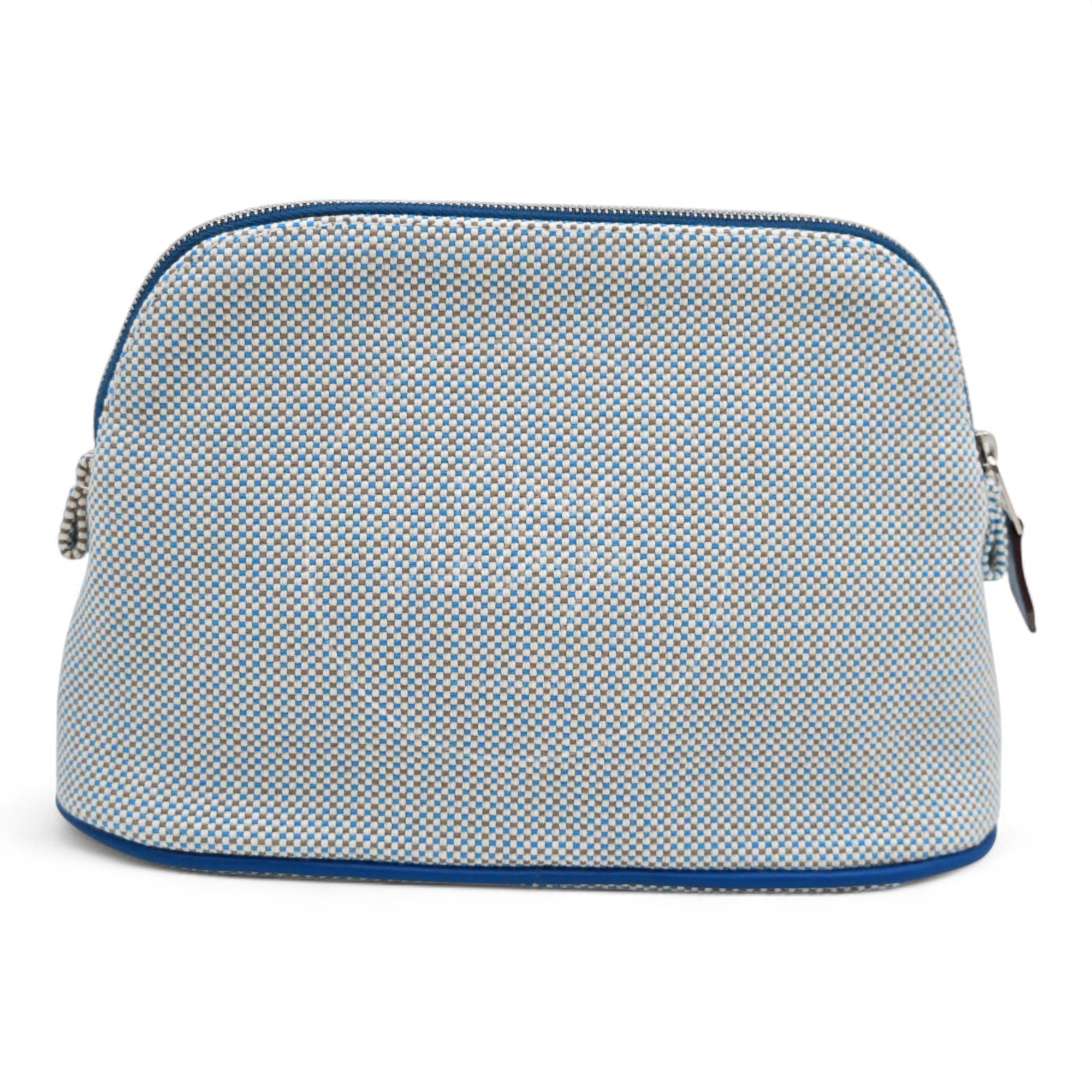 [Unused] Hermes Mini Bolide Crazy H Case Blue