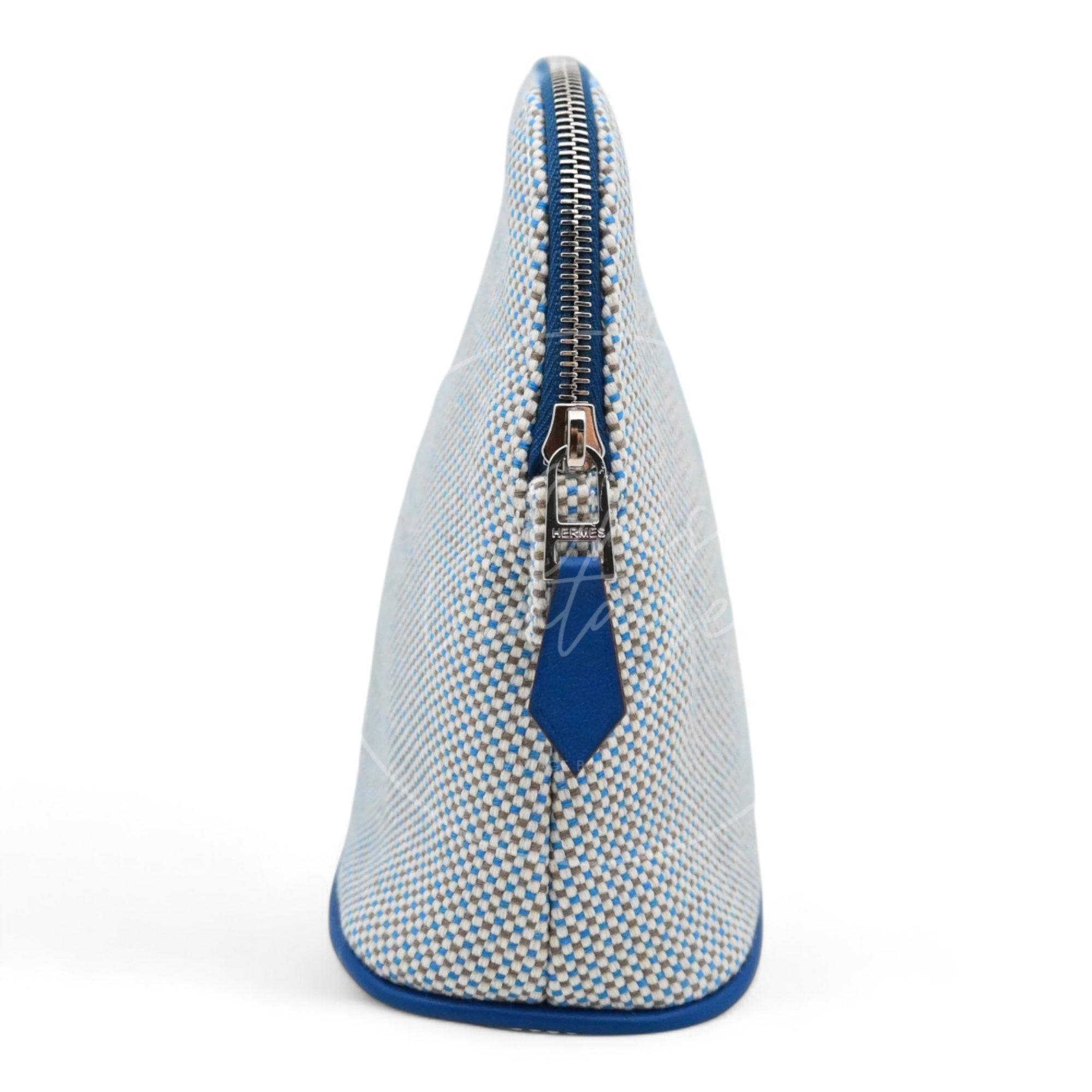 [Unused] Hermes Mini Bolide Crazy H Case Blue