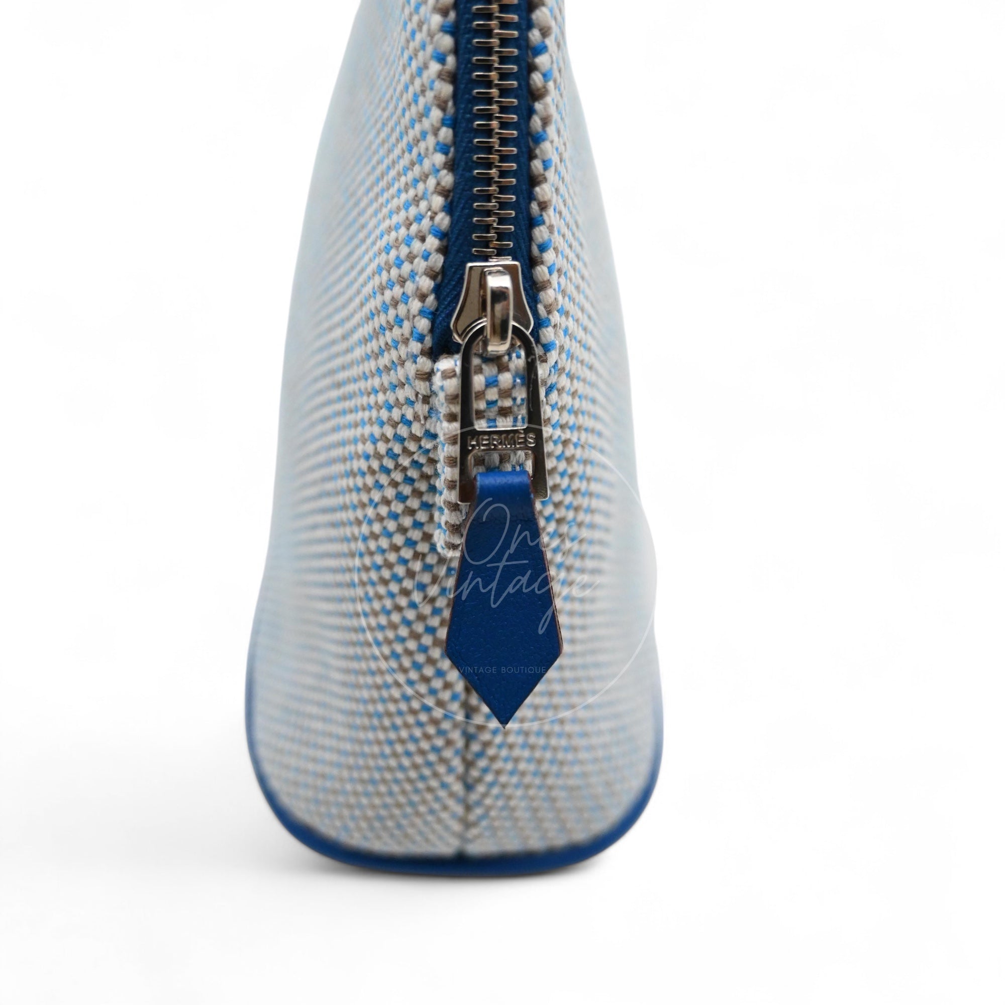 [Unused] Hermes Mini Bolide Crazy H Case Blue