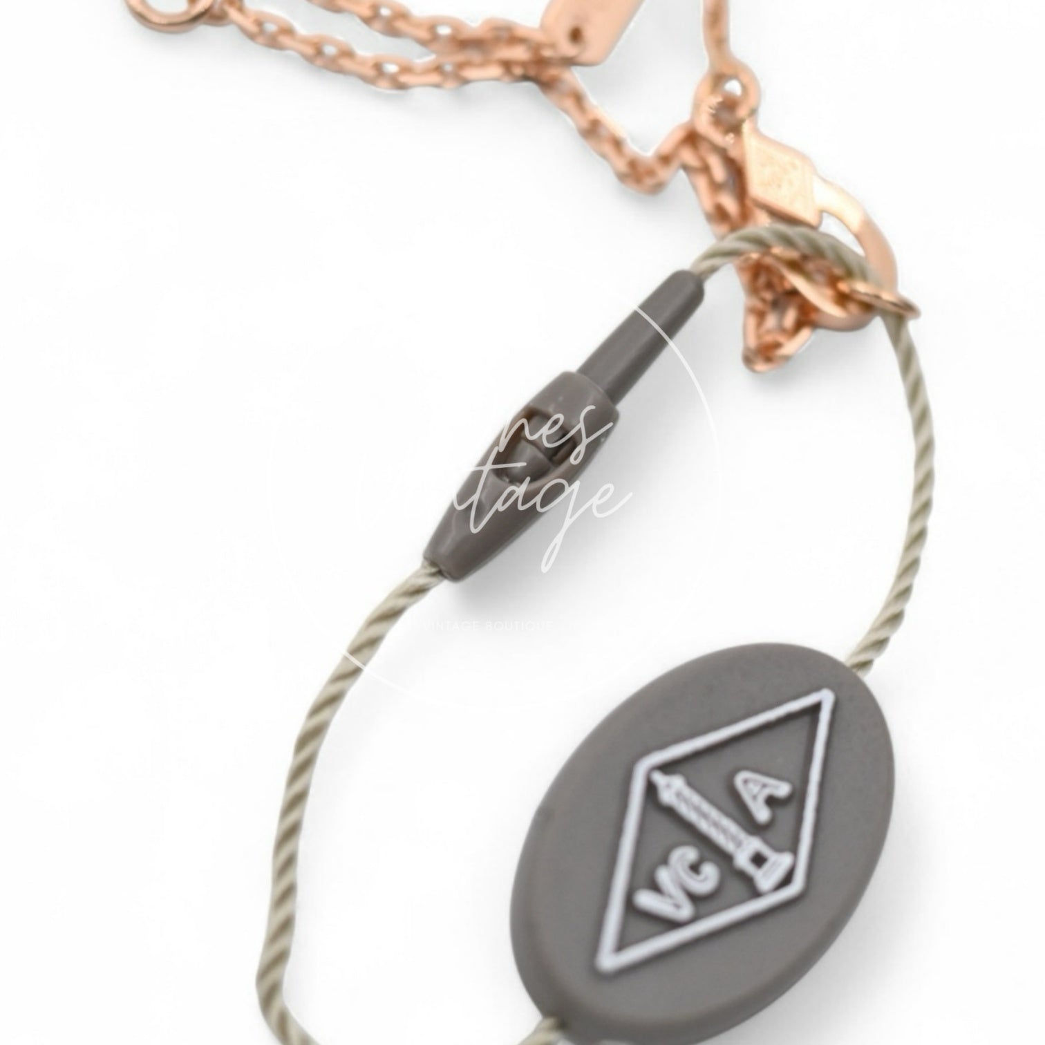 [Unused] Van Cleef & Arpels Vintage Alhambra Pendant Rose Gold Pink Mother of Pearl Diamond