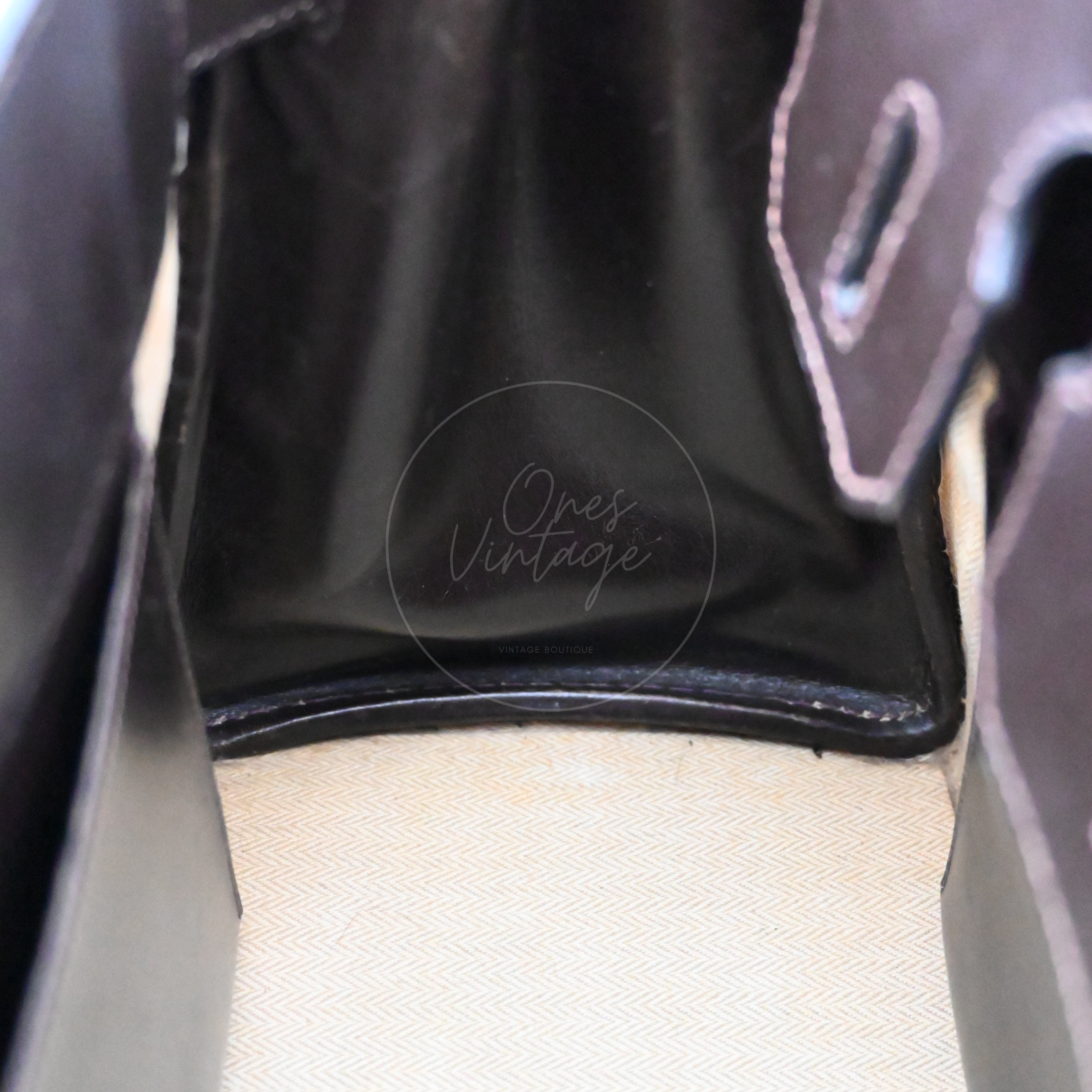 [Pre-owned] Hermes Birkin 30 Denim Ebene Box