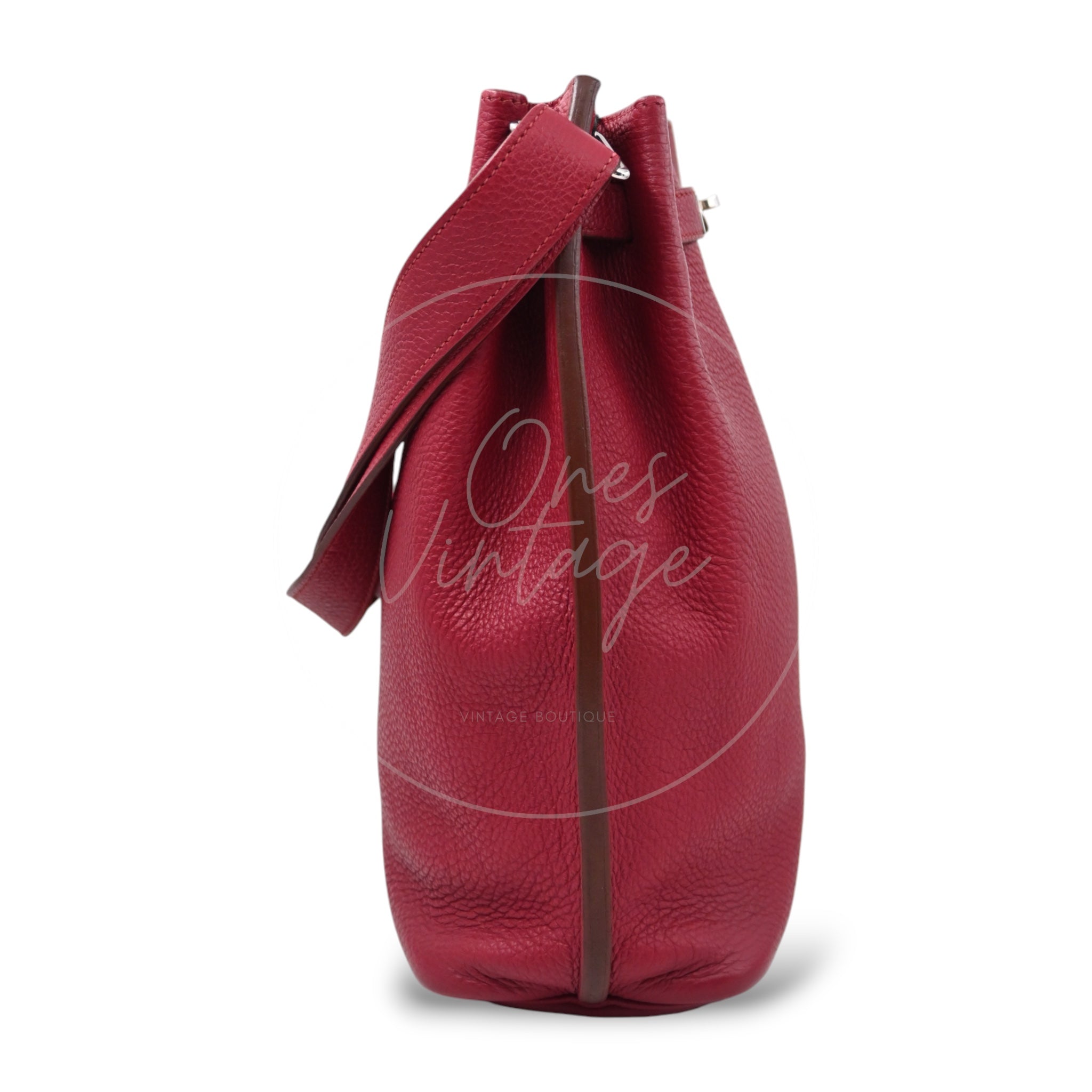 [Pre-owned] Hermes So Kelly 22 in Red Stamp Circle O