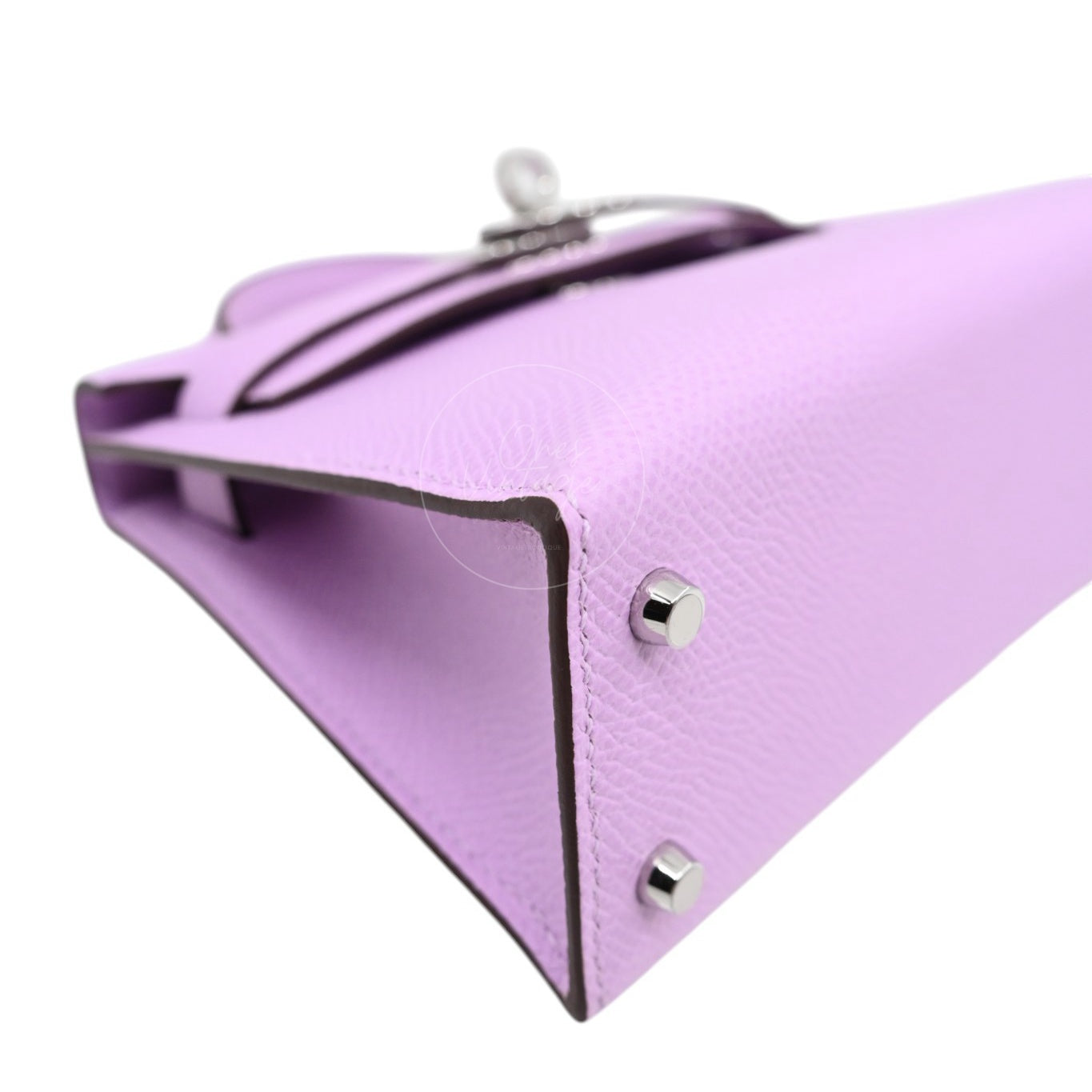 [Pre-owned] Hermes Mini Kelly X9 Mauve Sylvestre Epsom Stamp G