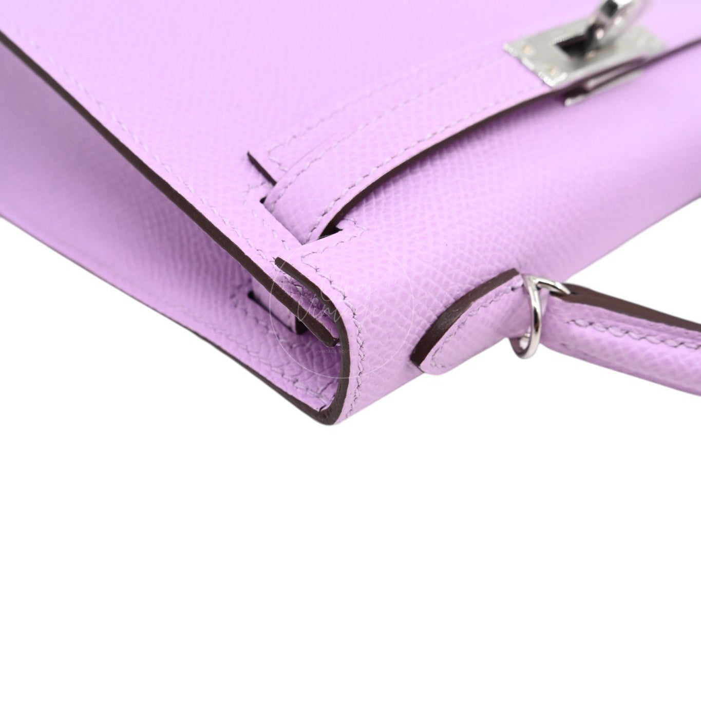 [Pre-owned] Hermes Mini Kelly X9 Mauve Sylvestre Epsom Stamp G