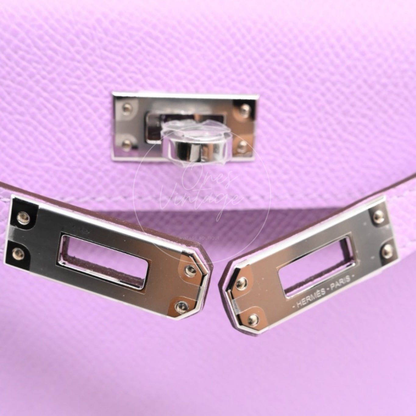 [Pre-owned] Hermes Mini Kelly X9 Mauve Sylvestre Epsom Stamp G