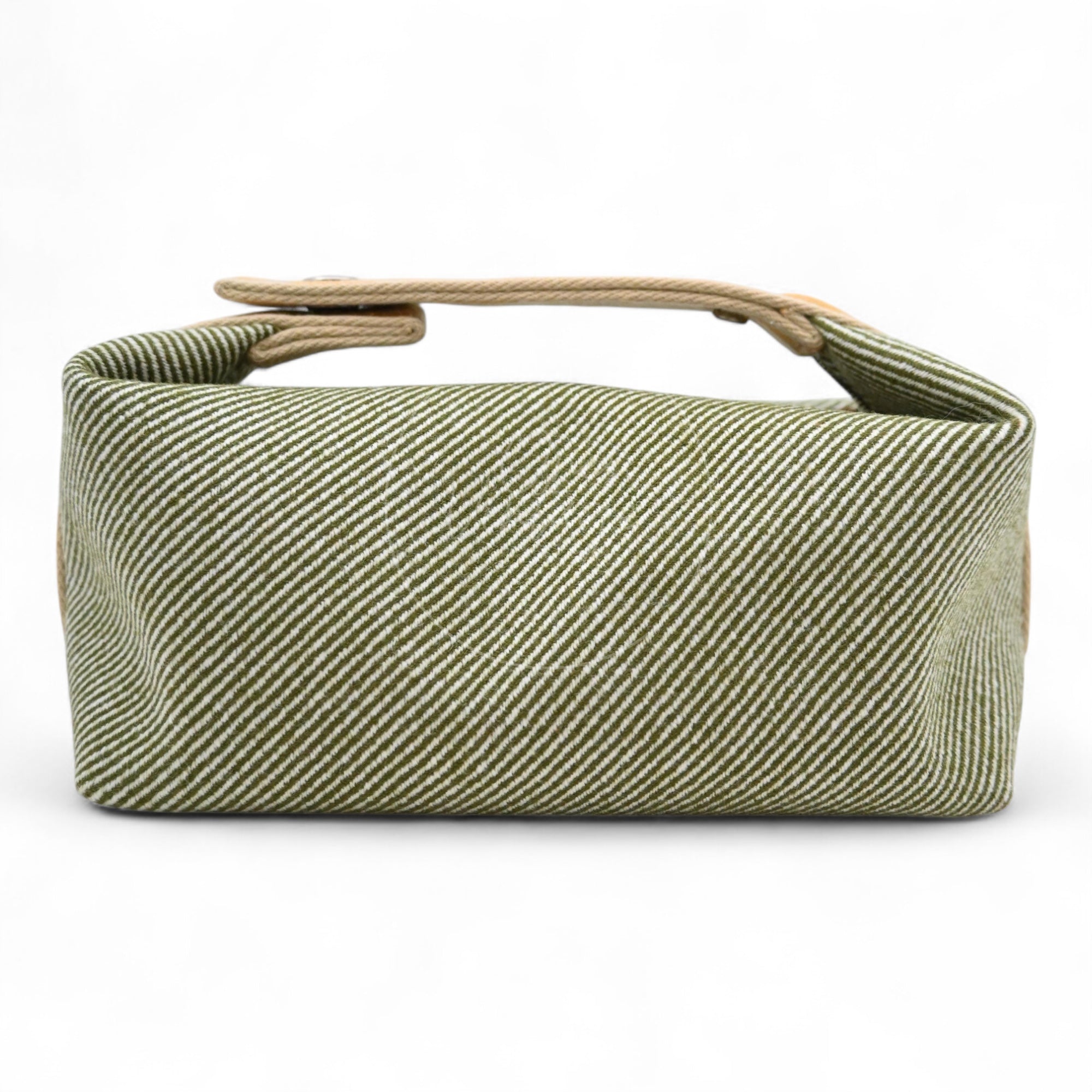 [Pre-owned] Hermes Bride-A-Brac PM Vert H Natte Canvas