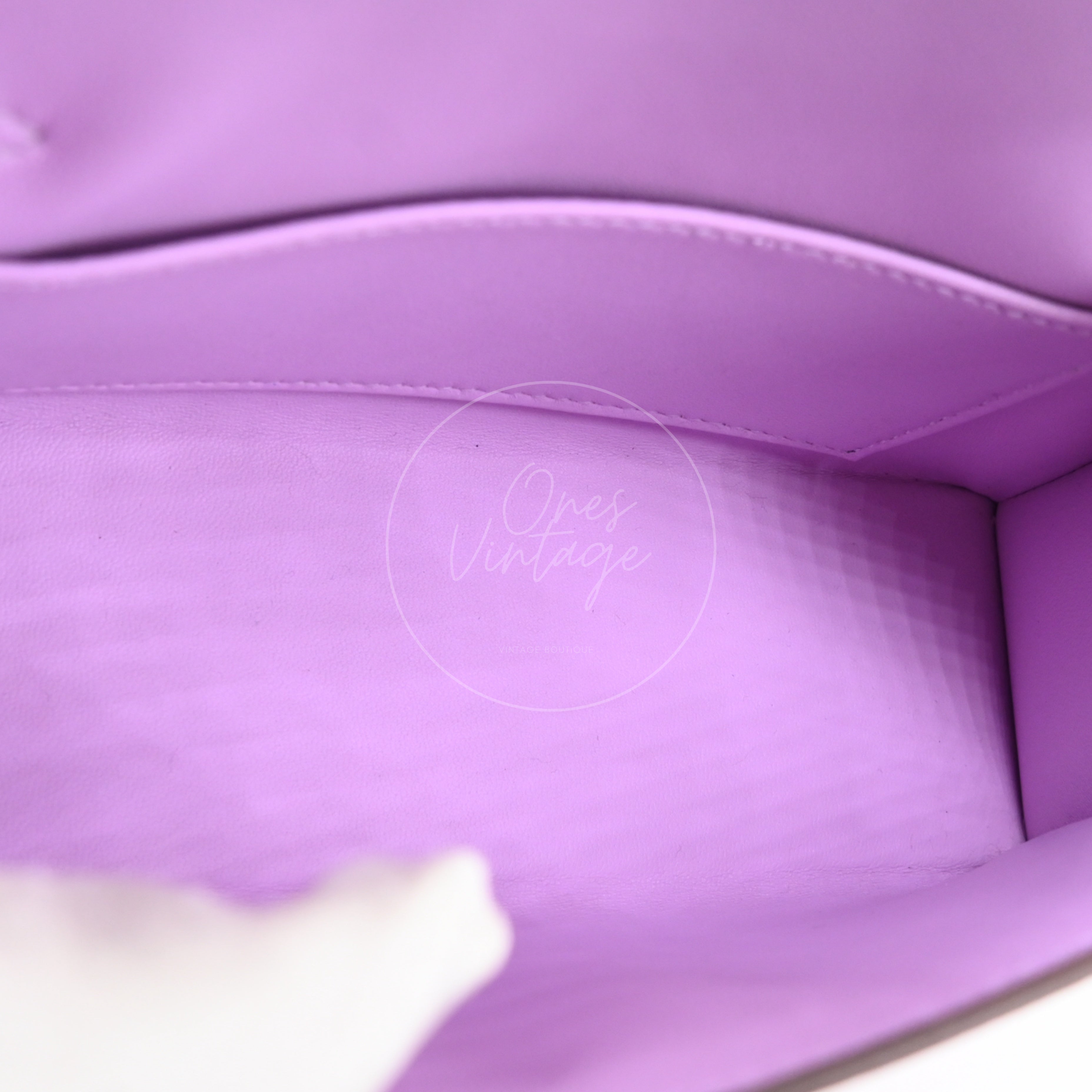 [Pre-owned] Hermes Mini Kelly X9 Mauve Sylvestre Epsom Stamp G