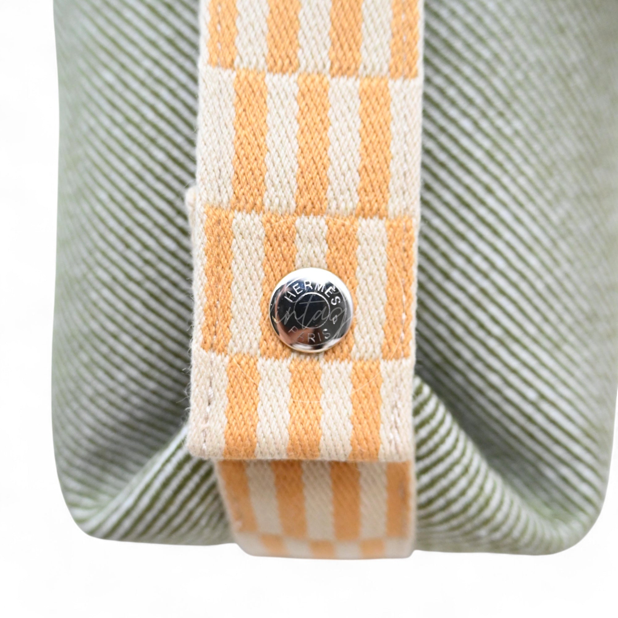 [Pre-owned] Hermes Bride-A-Brac PM Vert H Natte Canvas