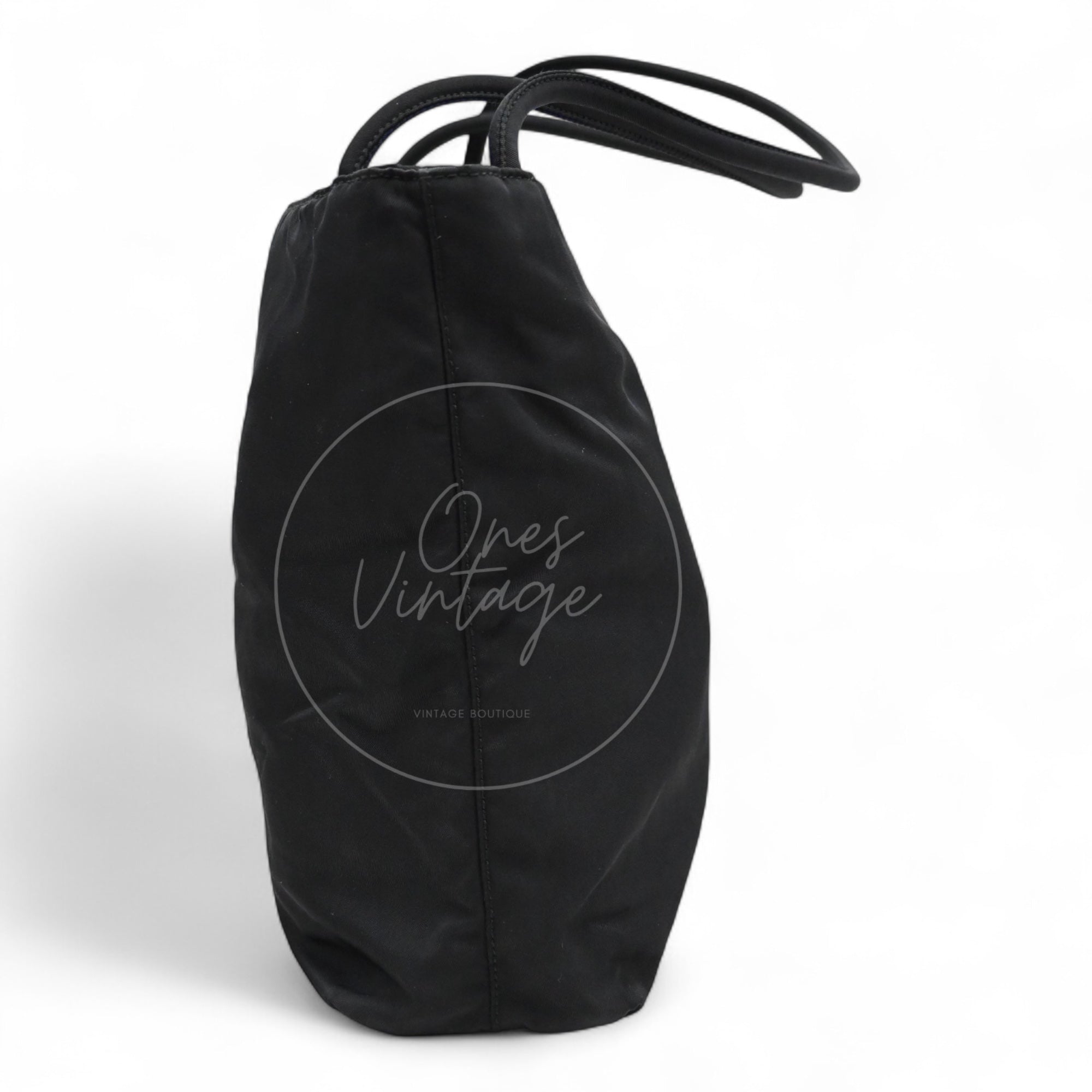 Pre-owned] PRADA B6242 Tessuto City Black Nylon Tote Bag