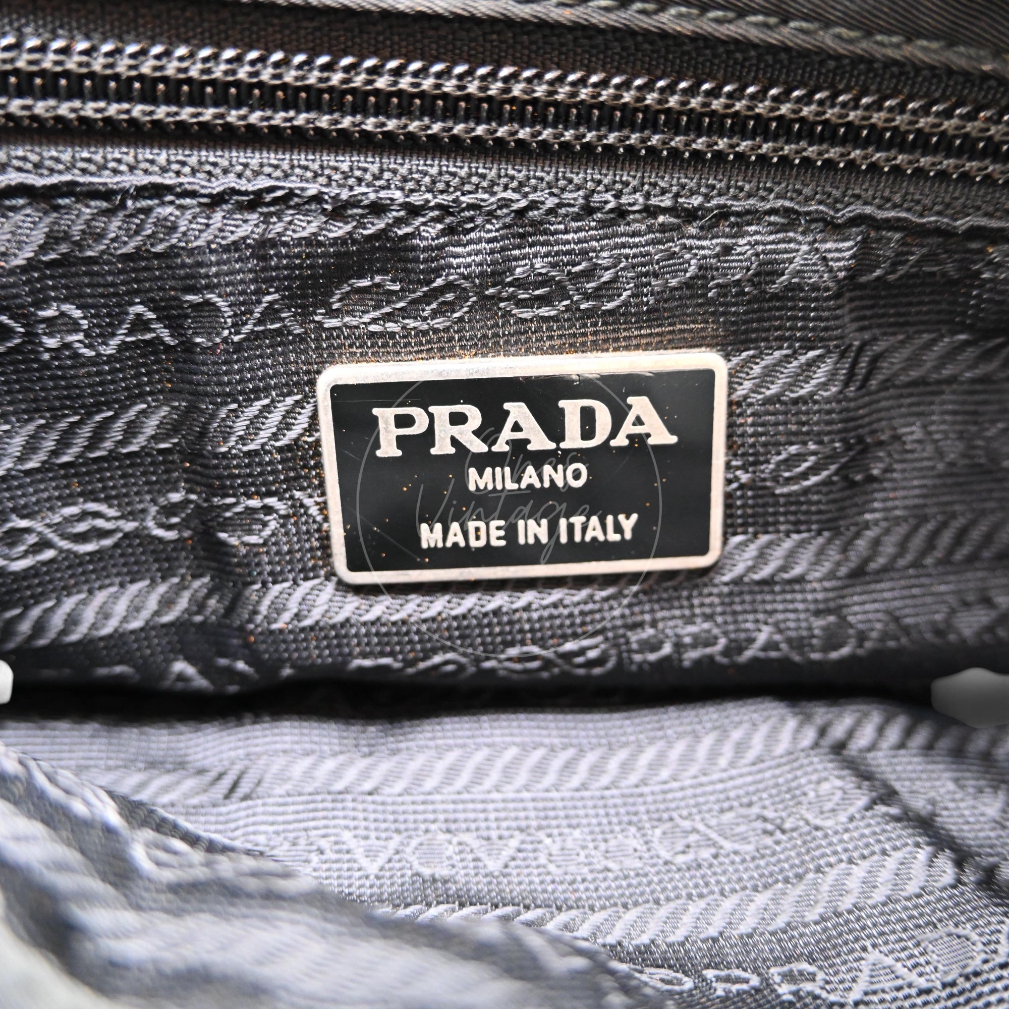 [Pre-owned] PRADA B6242 Tessuto City Black Nylon Tote Bag