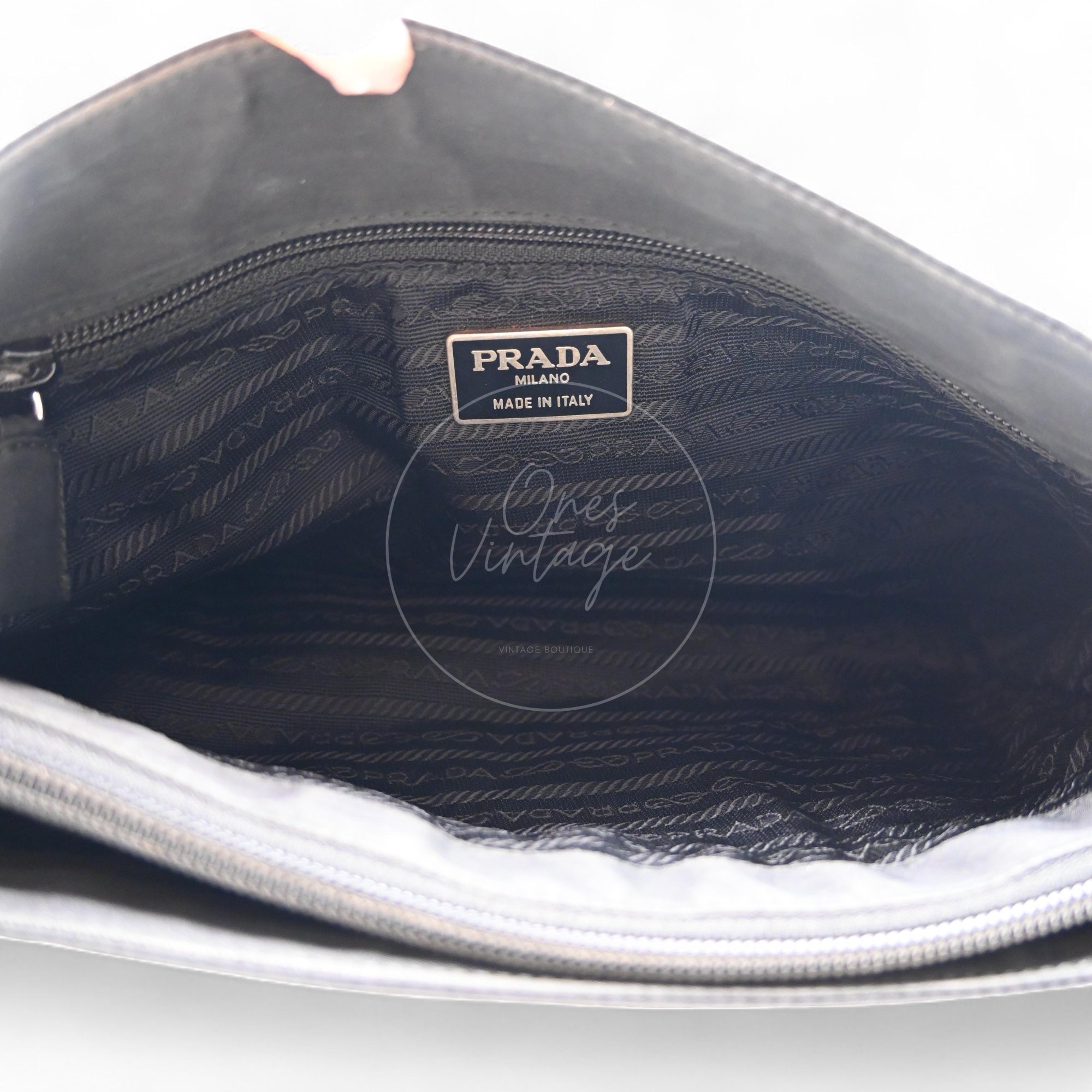 [Pre-owned] PRADA B6242 Tessuto City Black Nylon Tote Bag