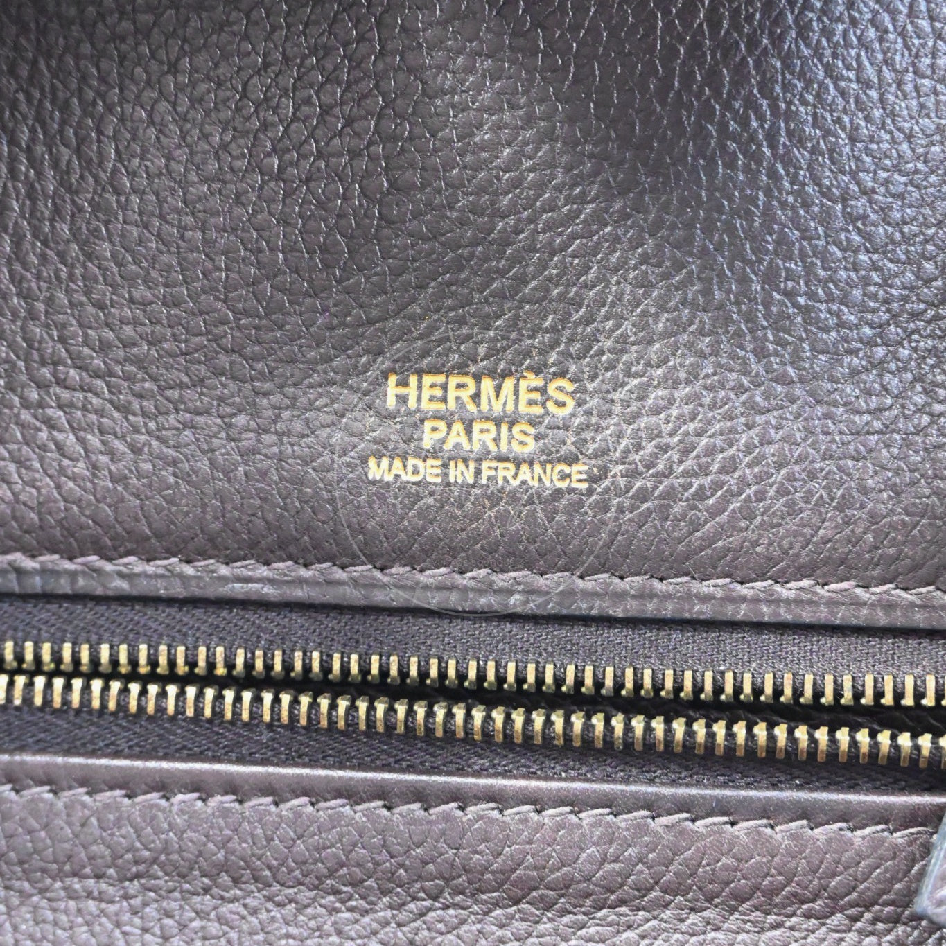 Herme Birkin 30 Grizzly Suede HandBag GHW Brown Square P