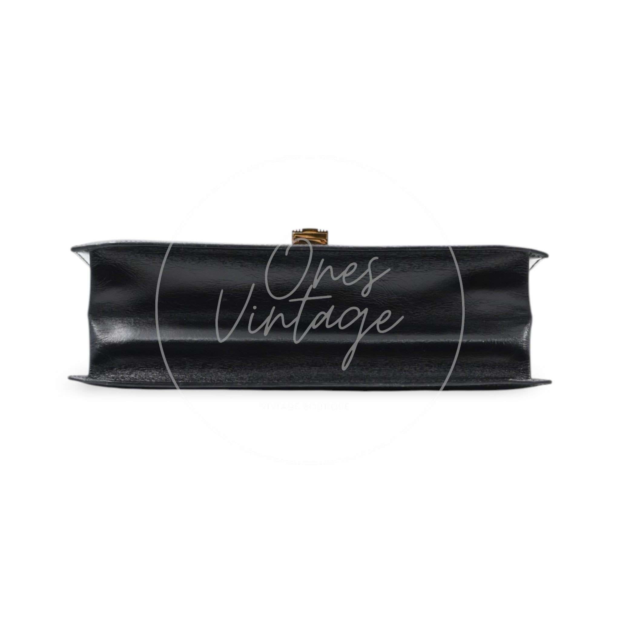 [Pre-owned] Hermes Cadena Lock Shoulder Bag Black Box GHW