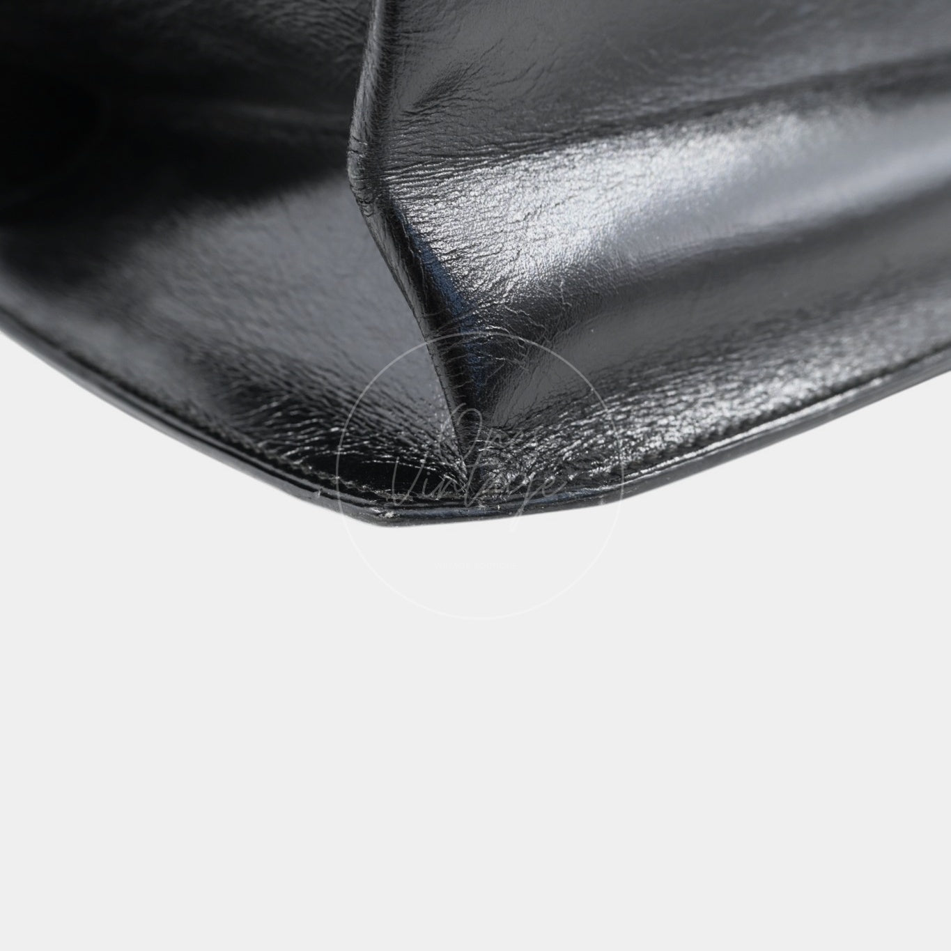 [Pre-owned] Hermes Cadena Lock Shoulder Bag Black Box GHW