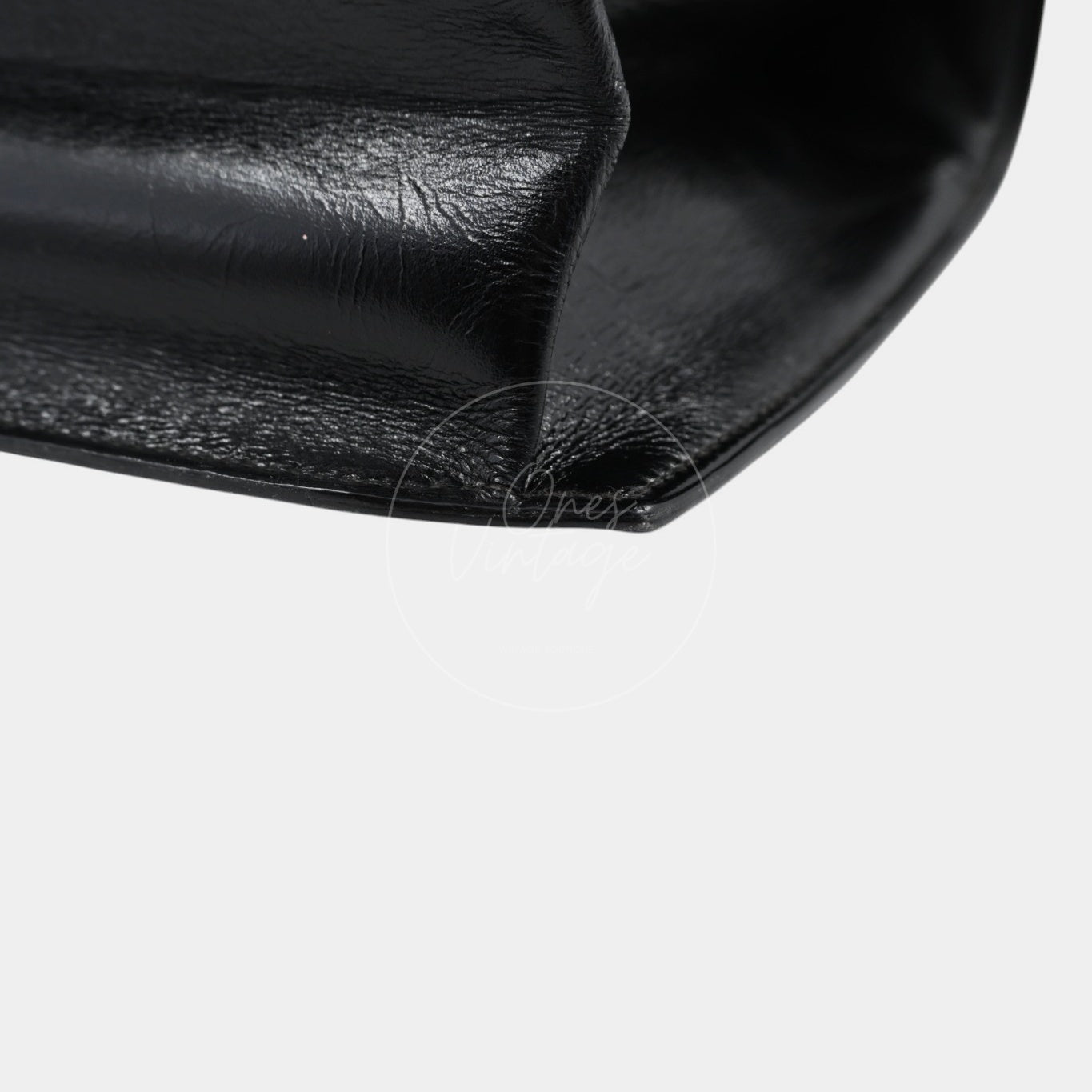 [Pre-owned] Hermes Cadena Lock Shoulder Bag Black Box GHW
