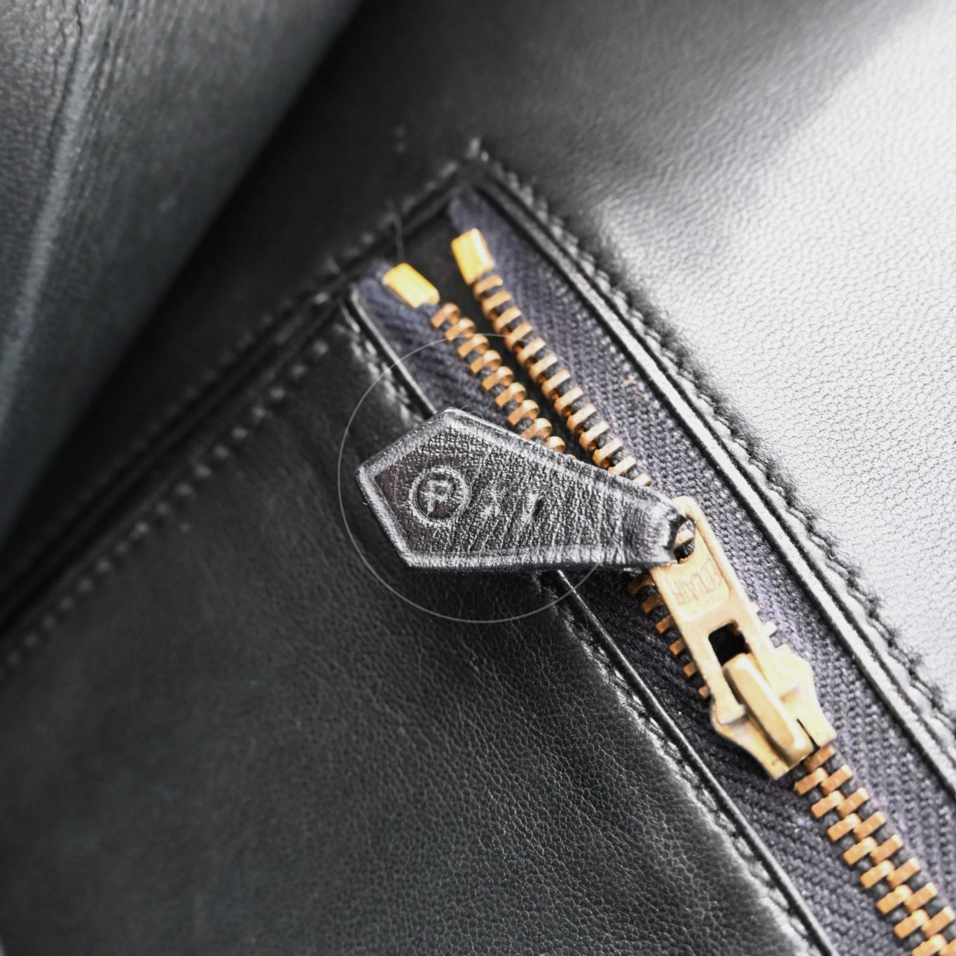 [Pre-owned] Hermes Cadena Lock Shoulder Bag Black Box GHW