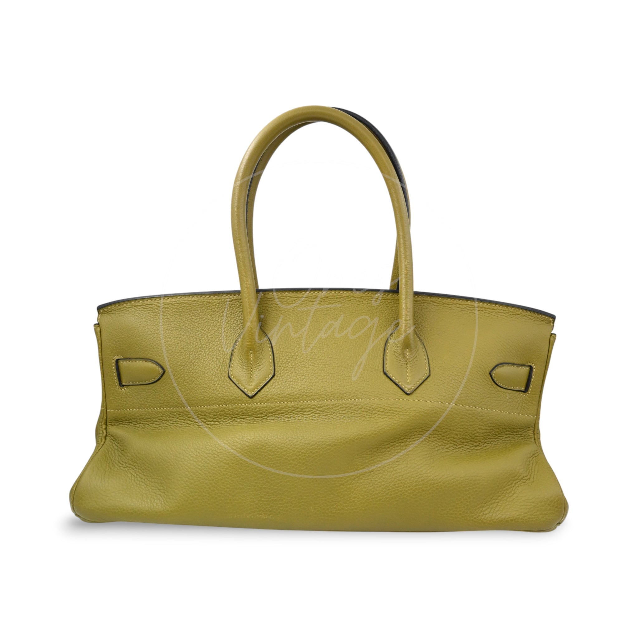 [Pre-owned] Hermes Birkin Shoulder Vert Anis GHW Stamp Square I