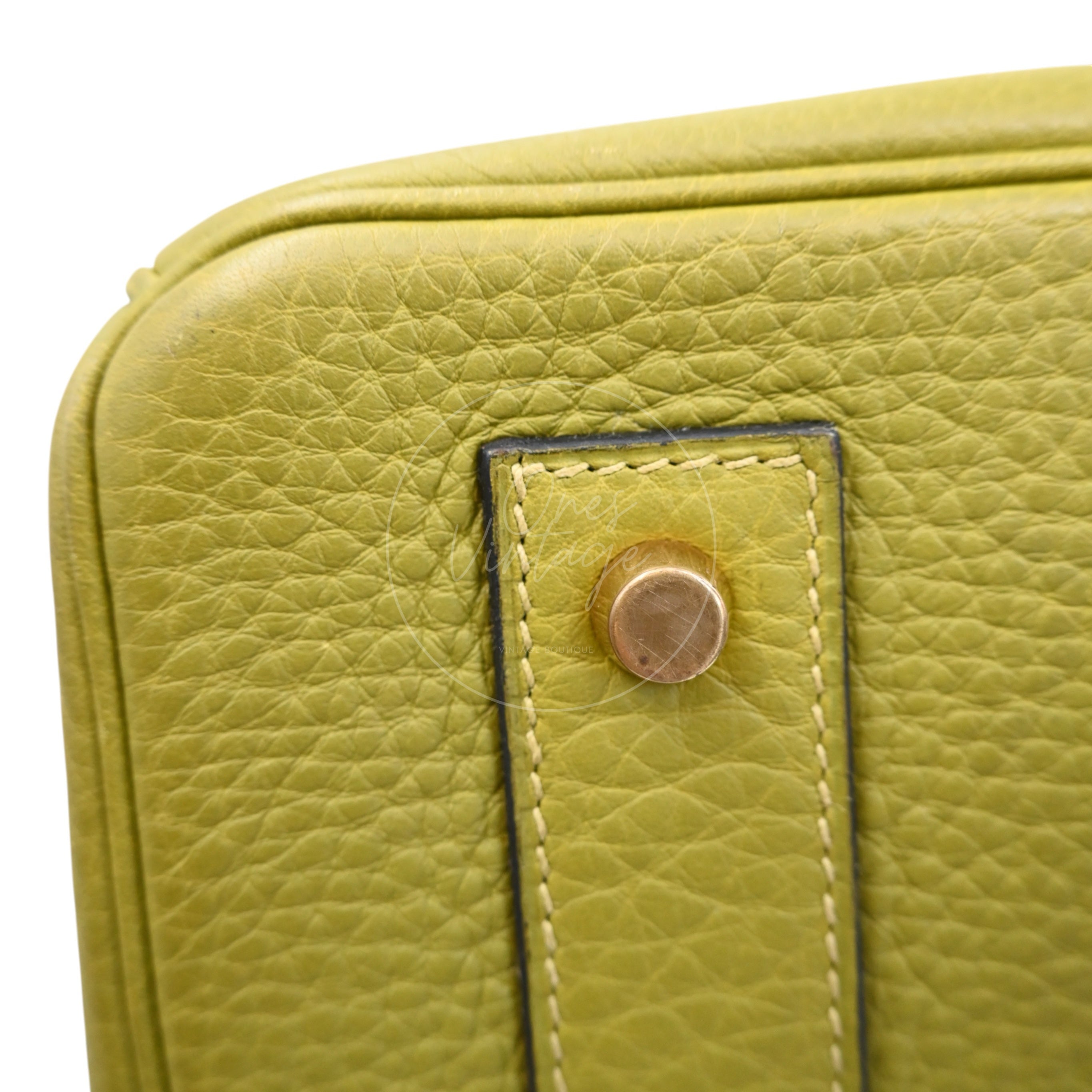 [Pre-owned] Hermes Birkin Shoulder Vert Anis GHW Stamp Square I