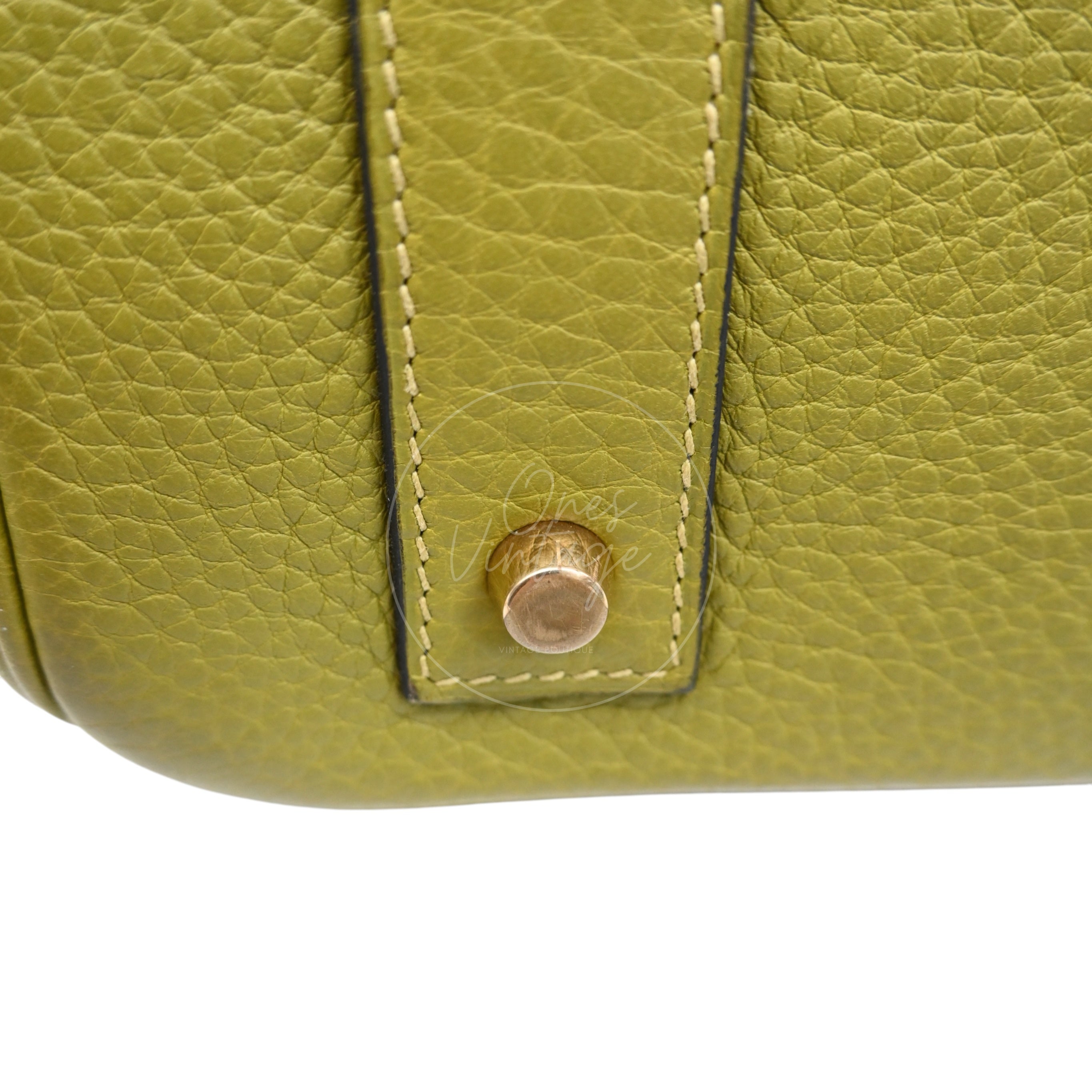 [Pre-owned] Hermes Birkin Shoulder Vert Anis GHW Stamp Square I