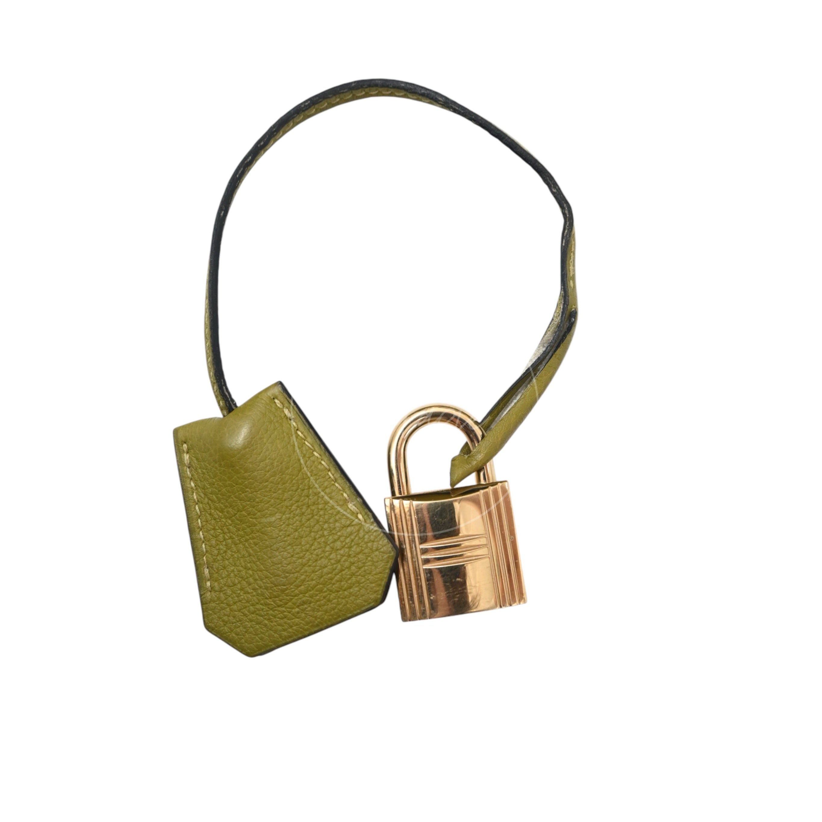 [Pre-owned] Hermes Birkin Shoulder Vert Anis GHW Stamp Square I