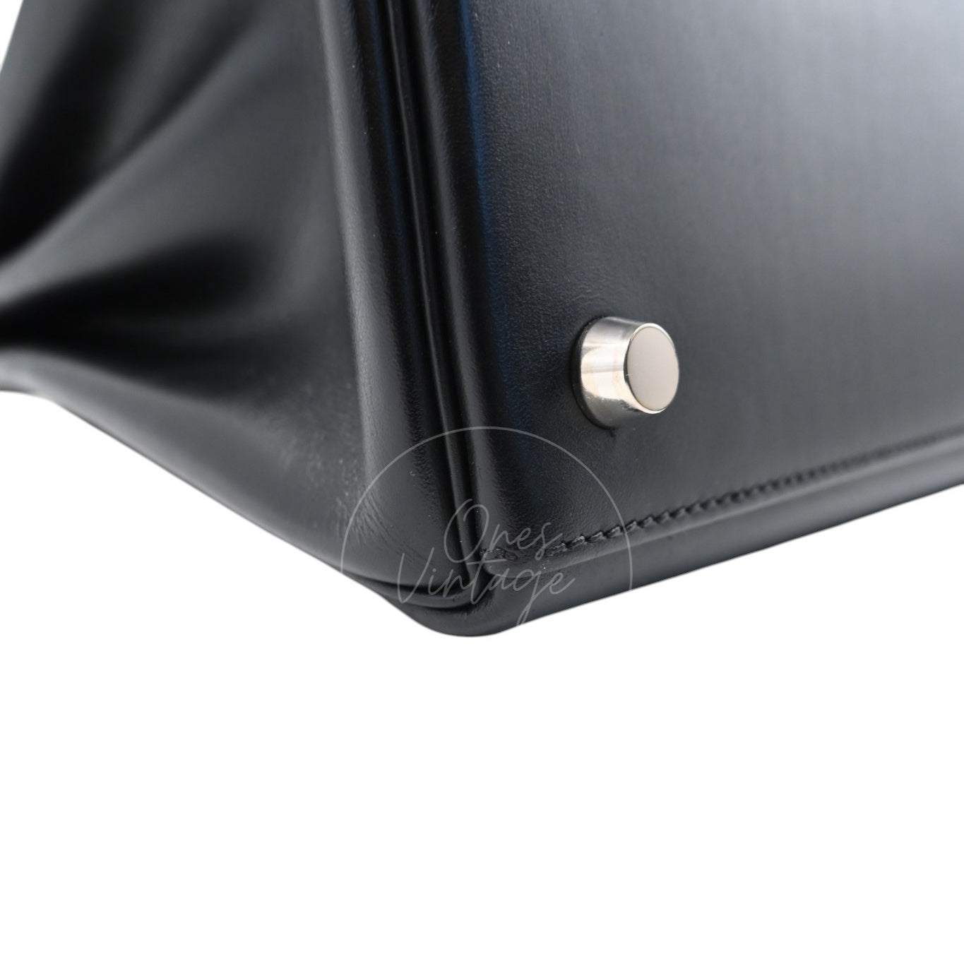 Hermes Kelly 28 Handbag PHW Black Square D