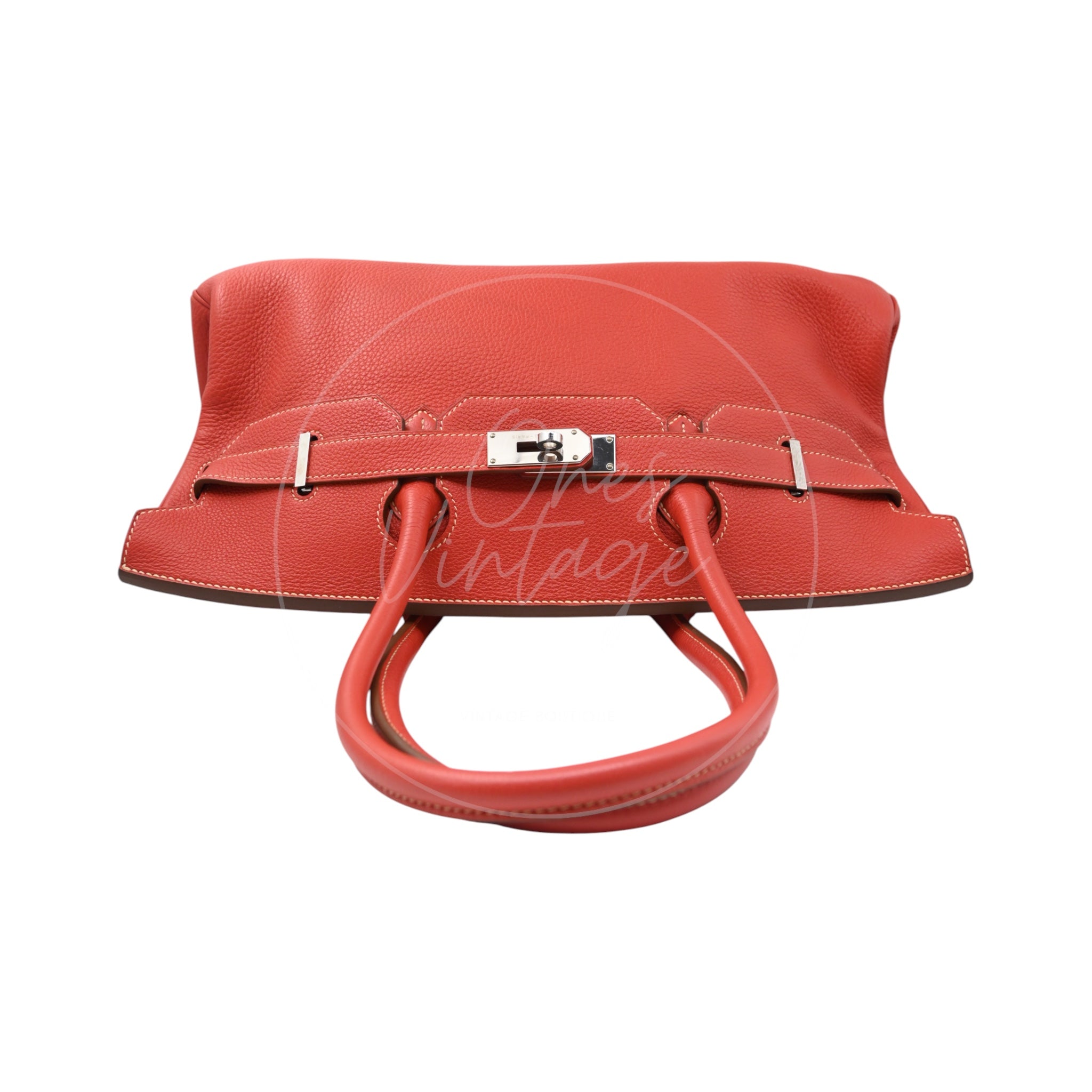 [Pre-owned] Hermes Birkin Shoulder PHW Sanguine Stamp Square O