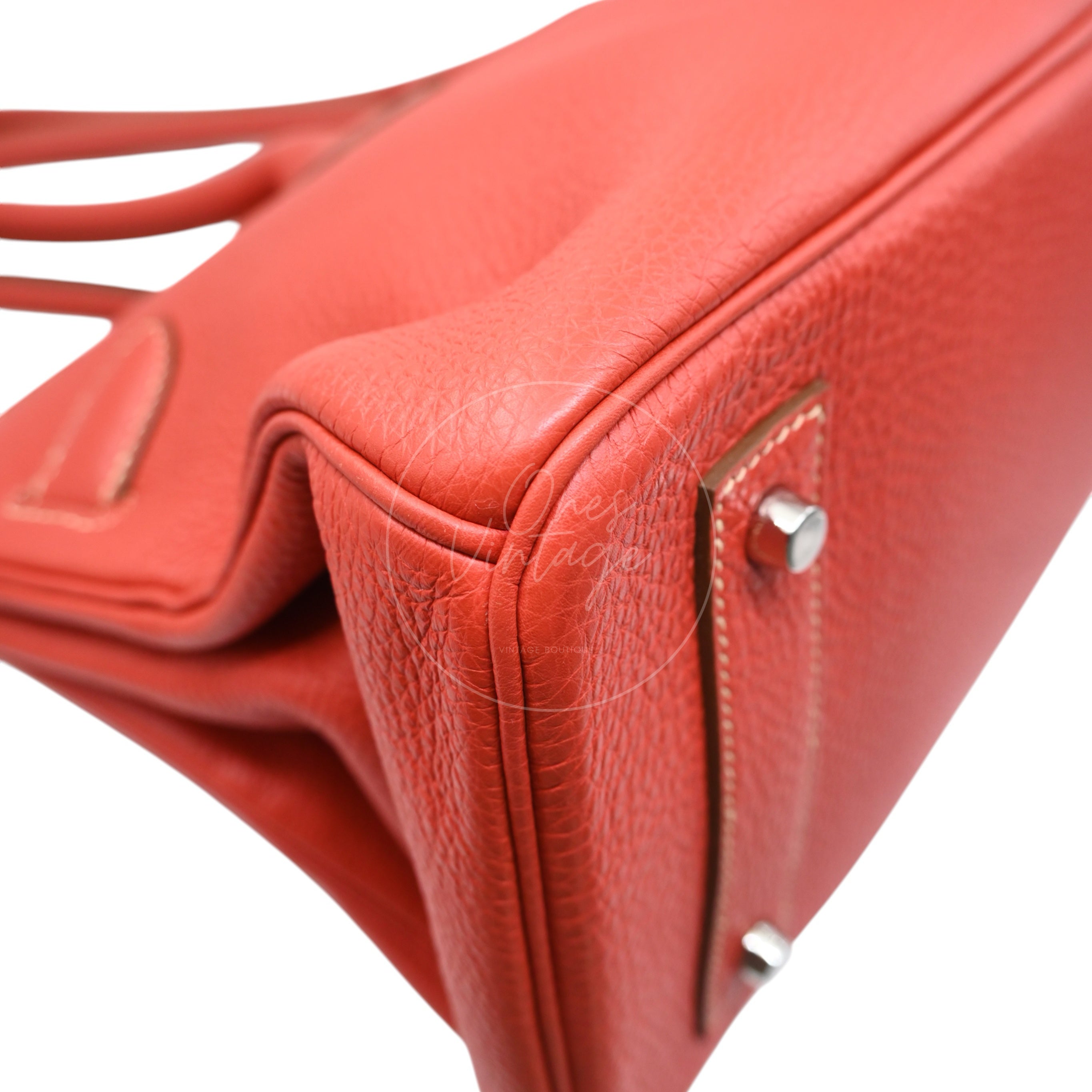 [Pre-owned] Hermes Birkin Shoulder PHW Sanguine Stamp Square O