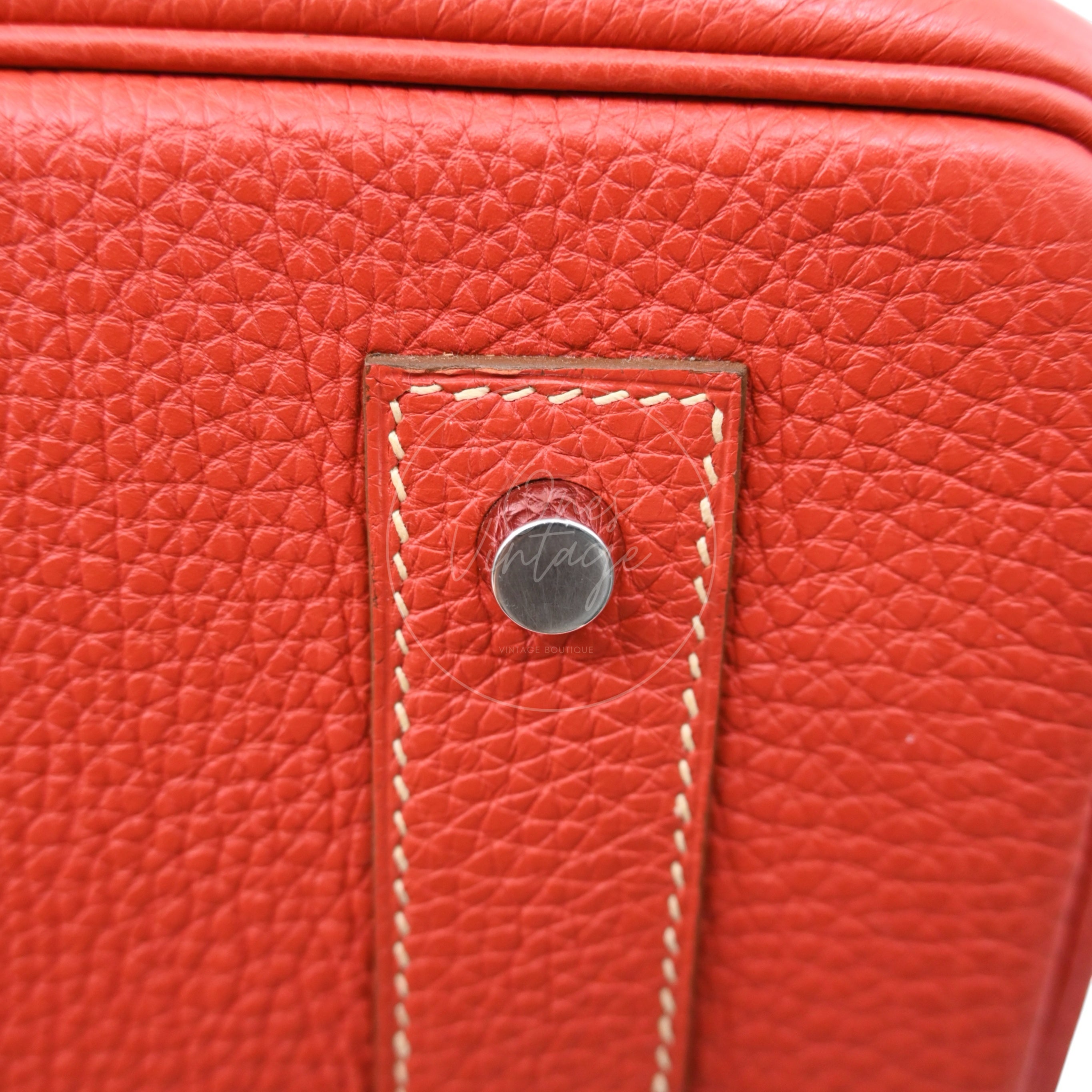 [Pre-owned] Hermes Birkin Shoulder PHW Sanguine Stamp Square O