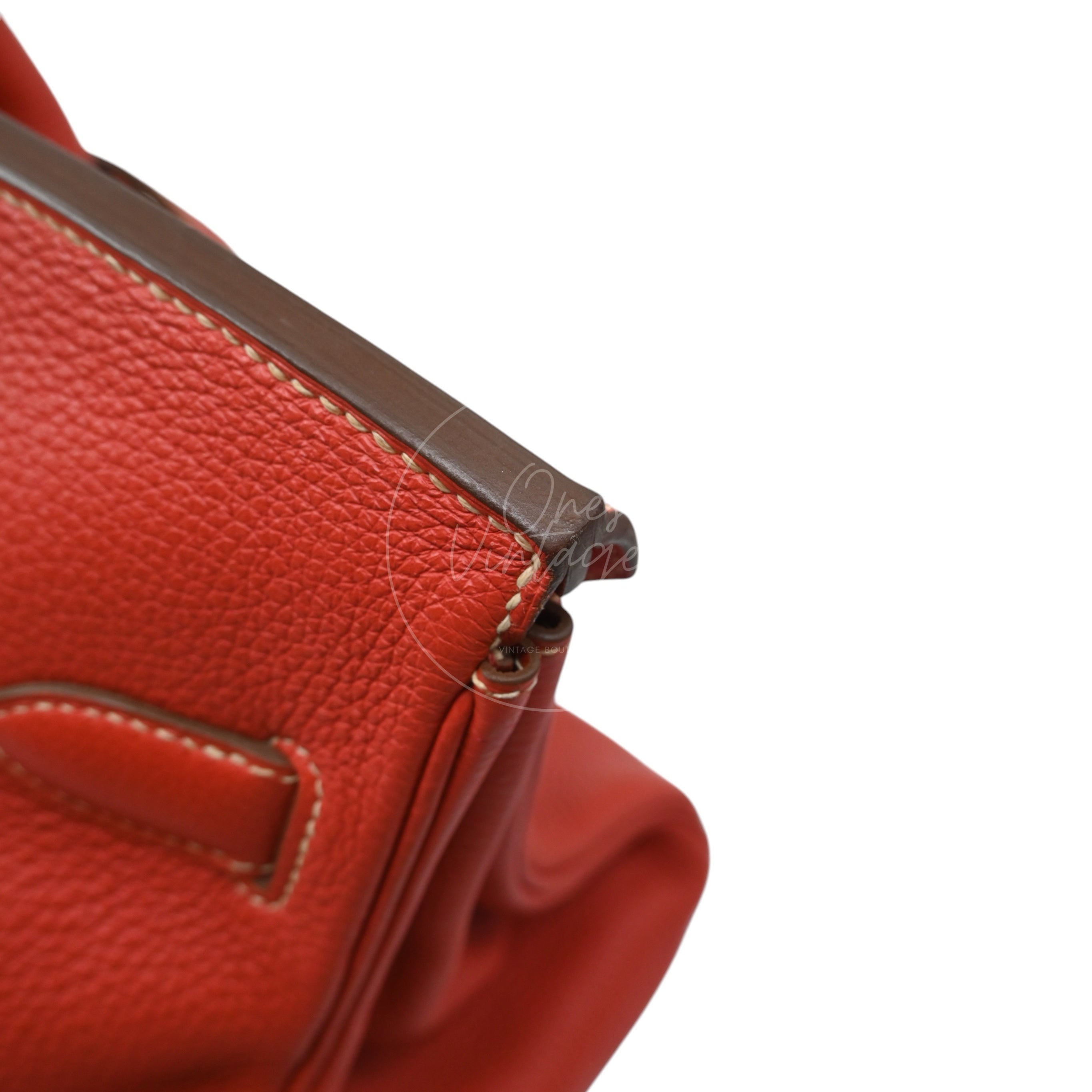 [Pre-owned] Hermes Birkin Shoulder PHW Sanguine Stamp Square O