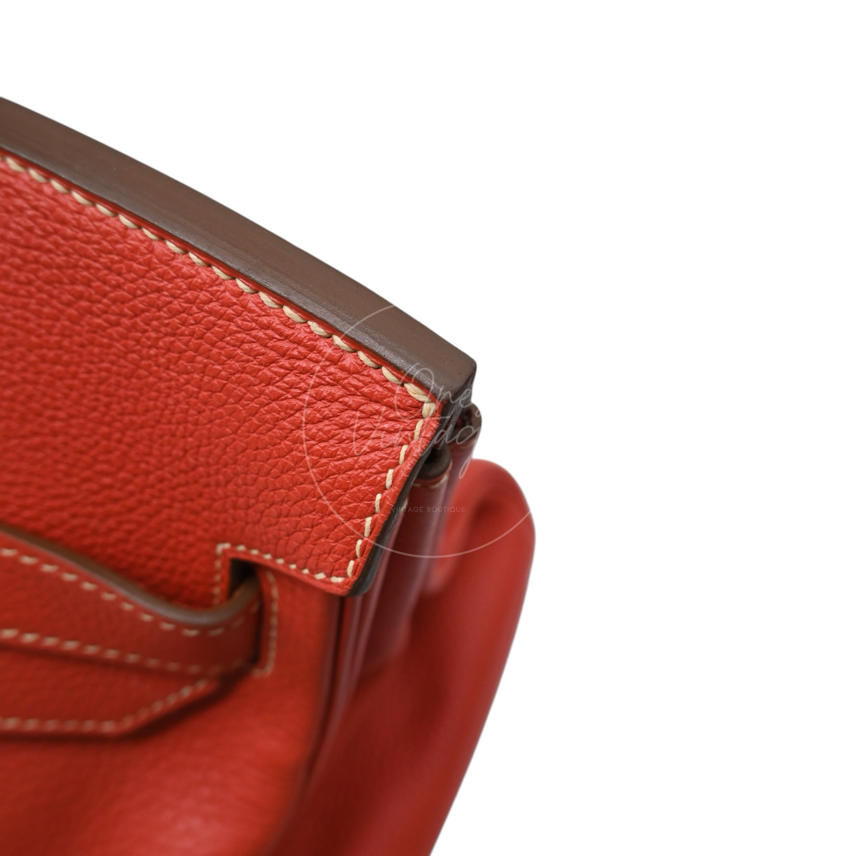 [Pre-owned] Hermes Birkin Shoulder PHW Sanguine Stamp Square O