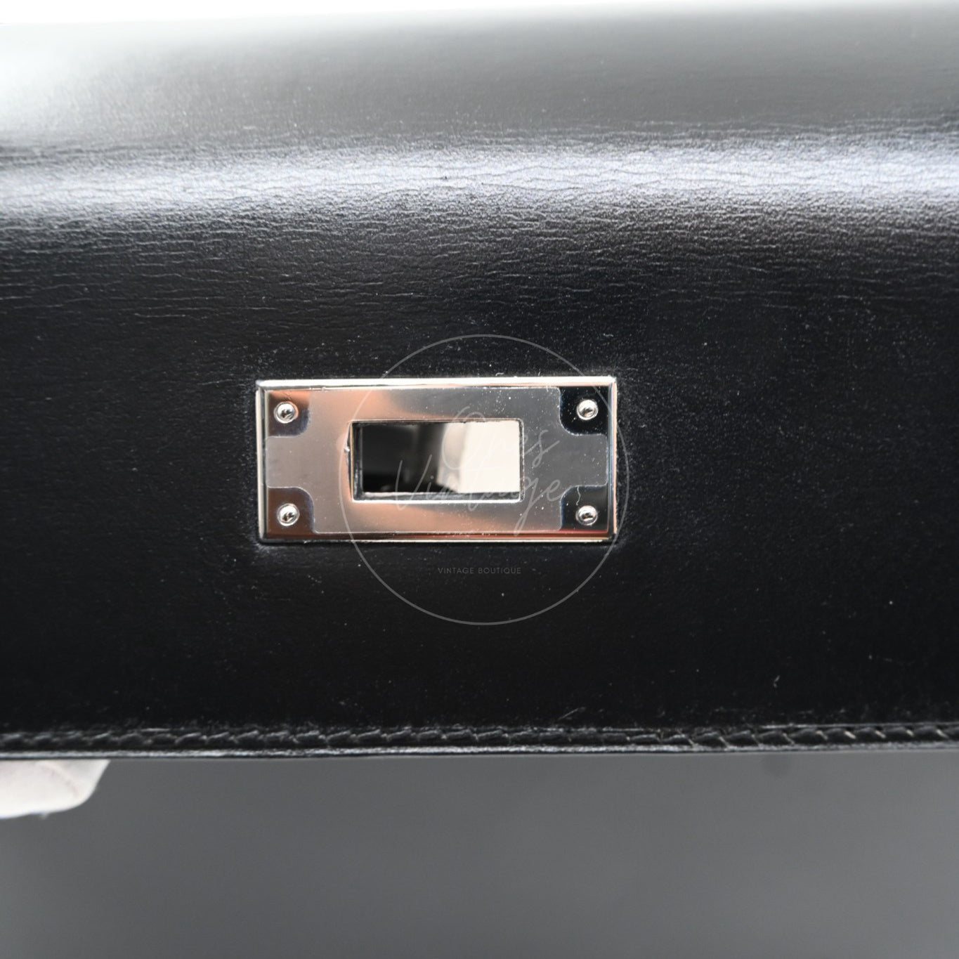 Hermes Kelly 28 Handbag PHW Black Square D