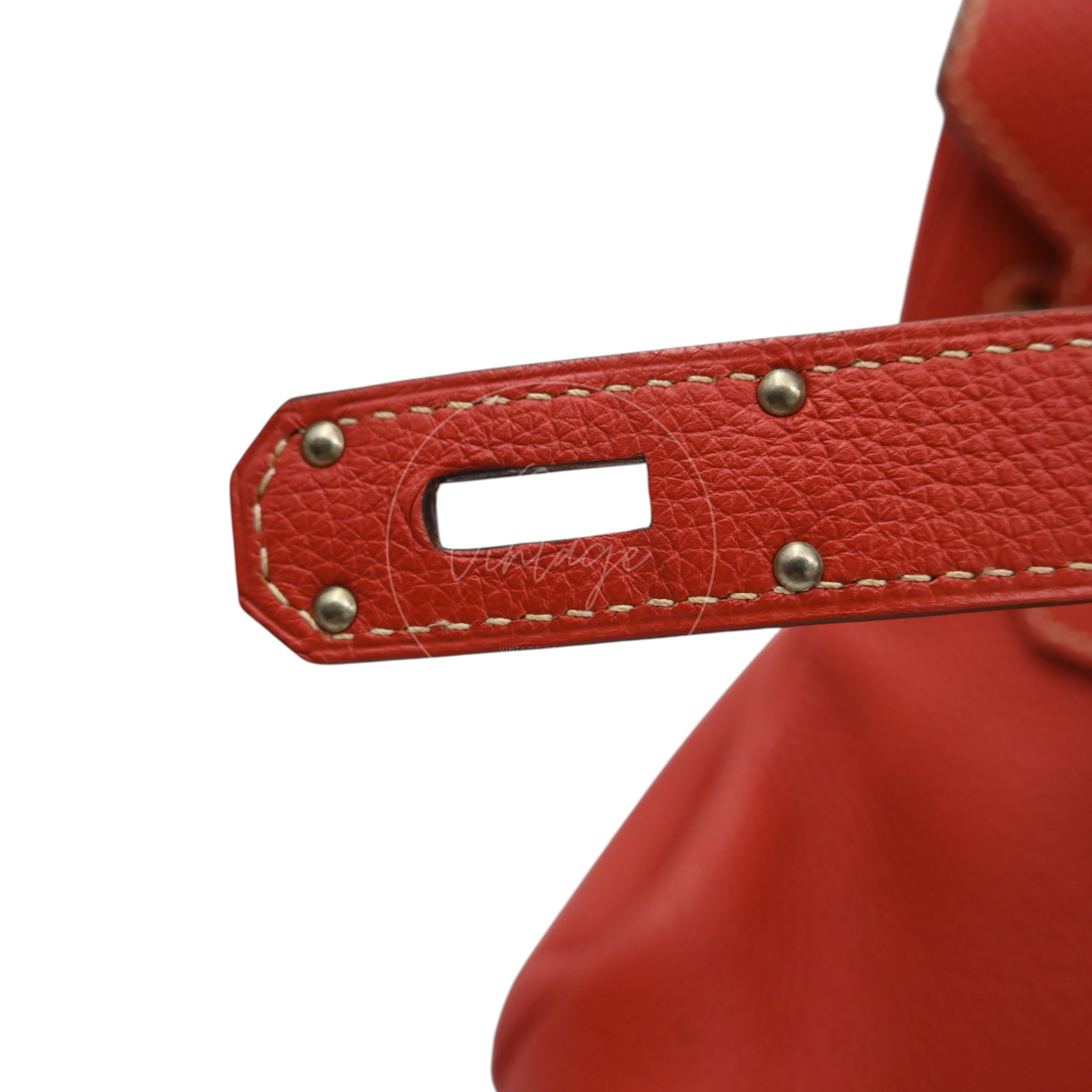 [Pre-owned] Hermes Birkin Shoulder PHW Sanguine Stamp Square O