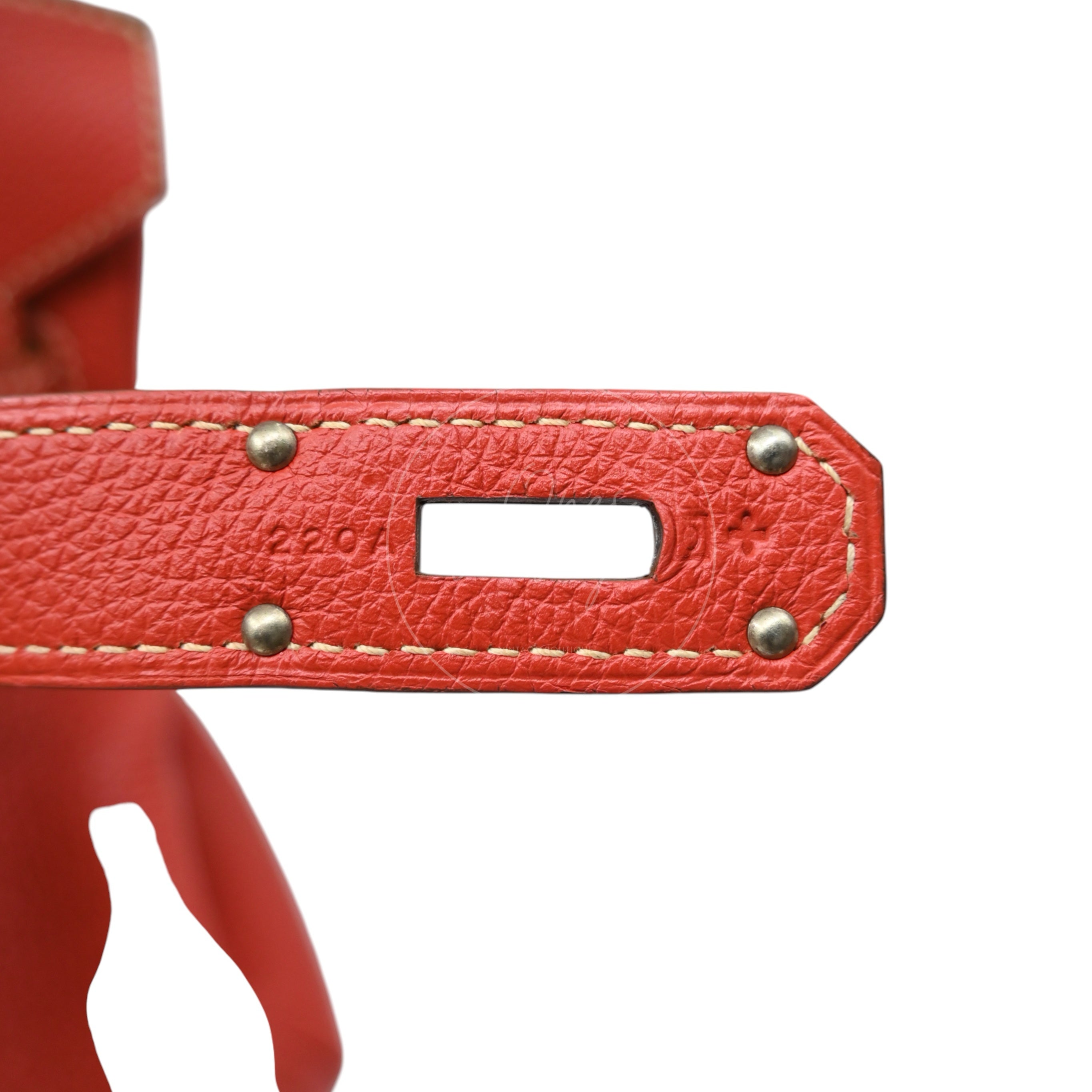 [Pre-owned] Hermes Birkin Shoulder PHW Sanguine Stamp Square O