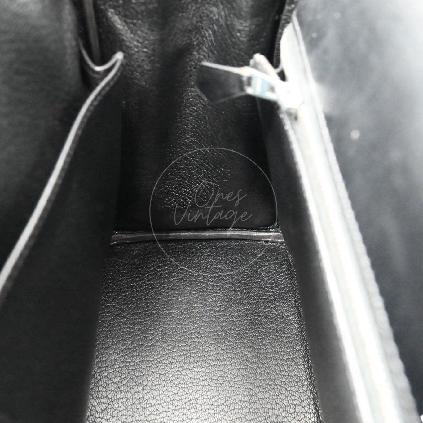 Hermes Kelly 28 Handbag PHW Black Square D