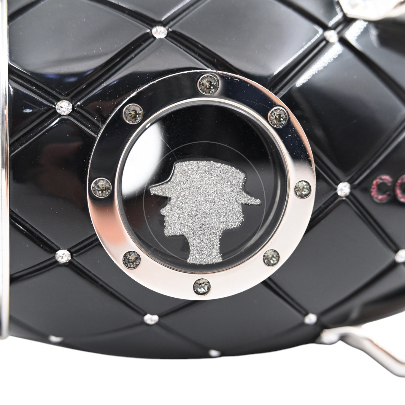 [Pre-owned] Chanel Plexiglass Crystal Rocket Ship Black Evening Bag