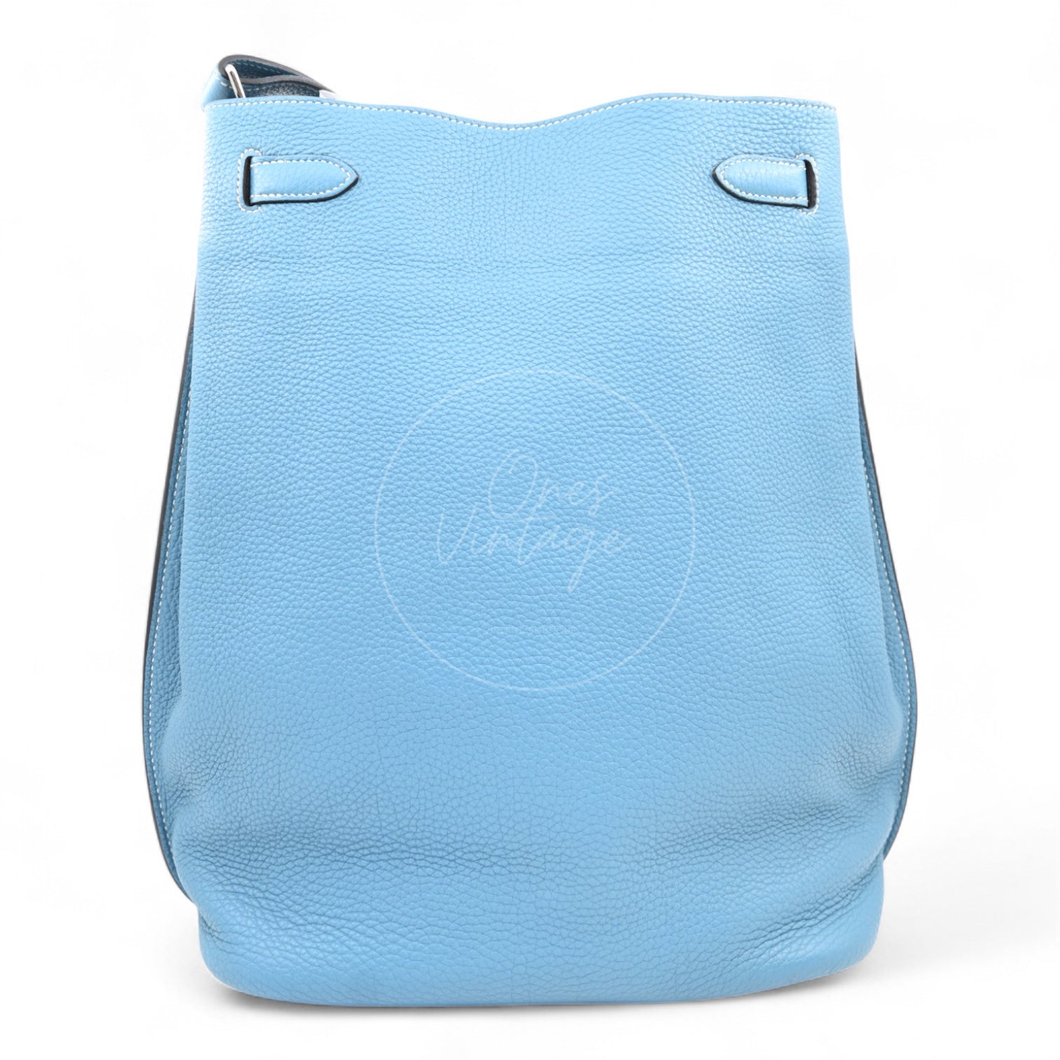 [Pre-Owned] Hermes So Kelly 26 TC Denim Blue Stamp Square O