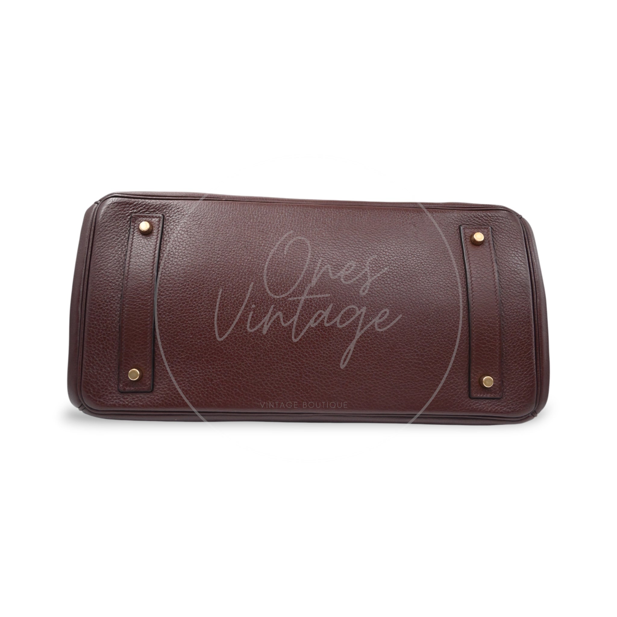 [Pre-owned] Hermes Birkin Shoulder Chocolate Brown GHW Stamp Square H