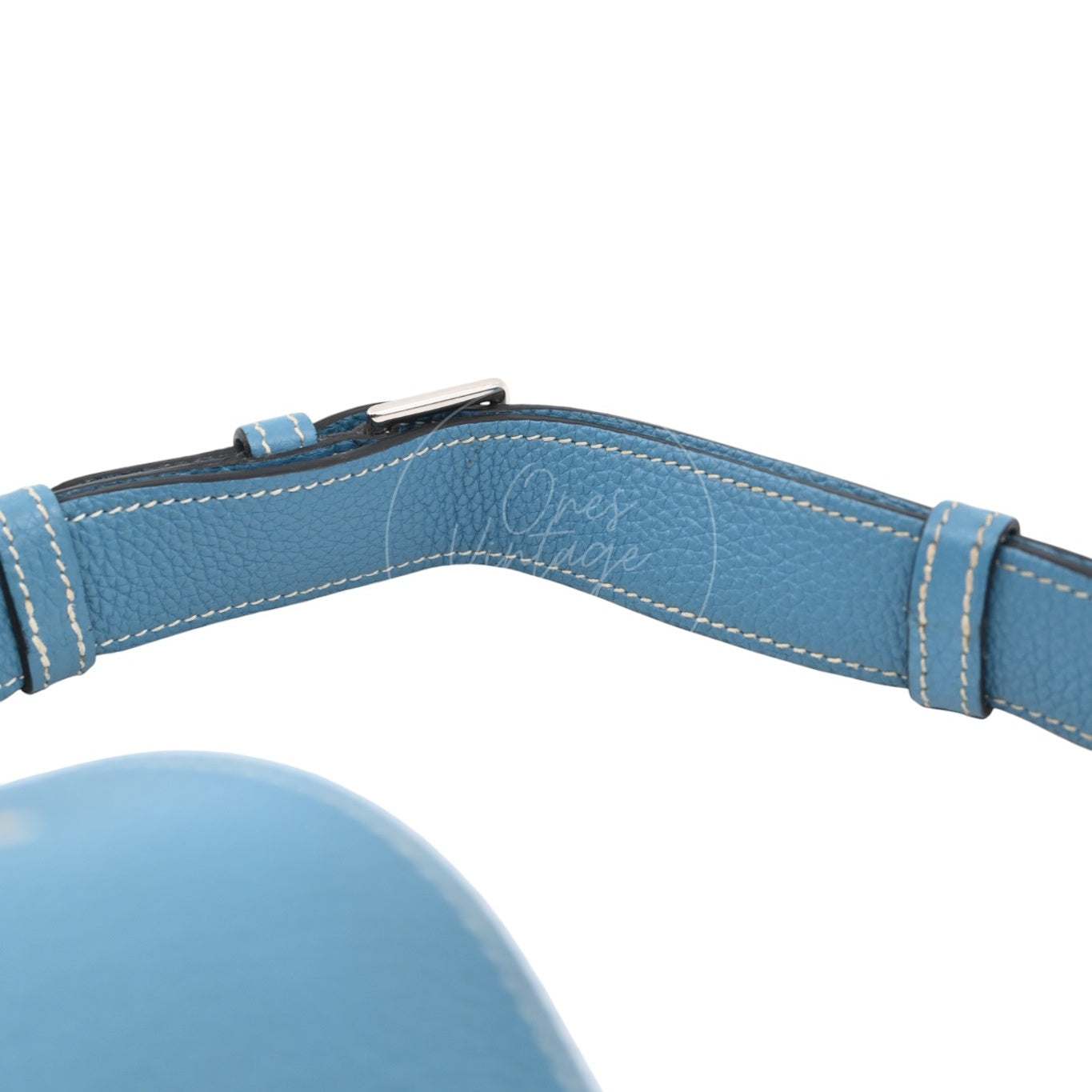 [Pre-Owned] Hermes So Kelly 26 TC Denim Blue Stamp Square O