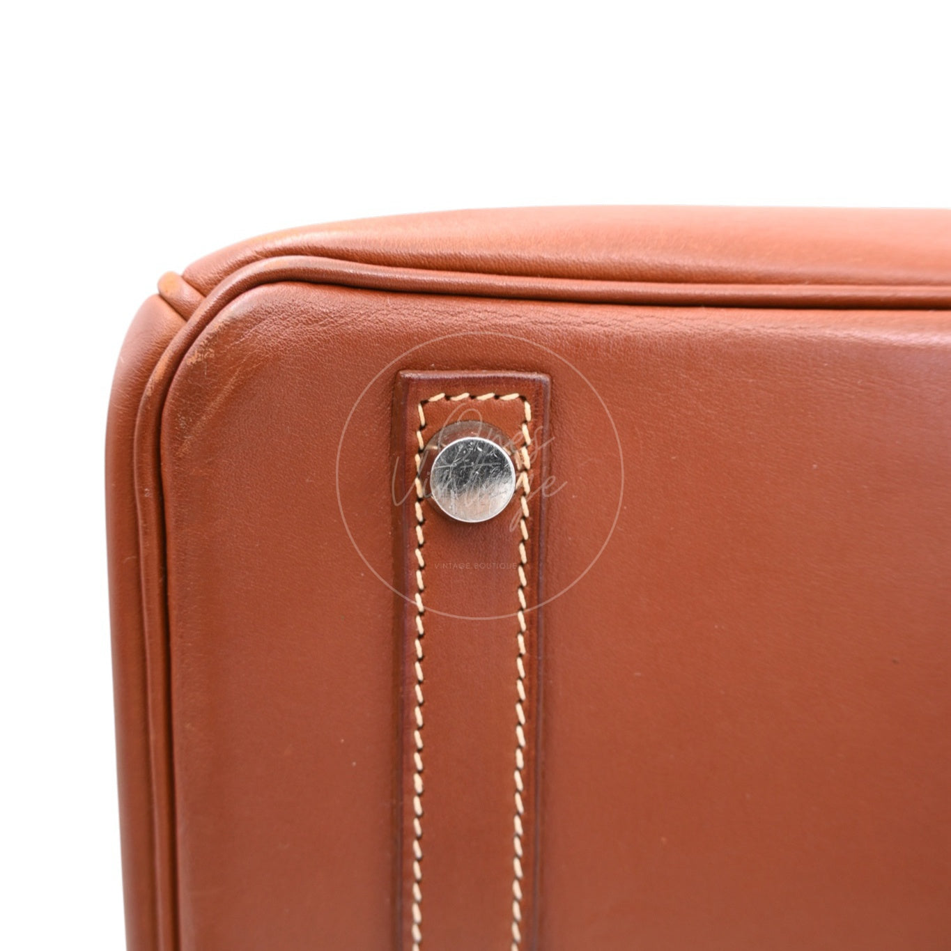 [Pre-owned] Hermes Birkin 30 Gold Fauve Barenia PHW Stamp Square G