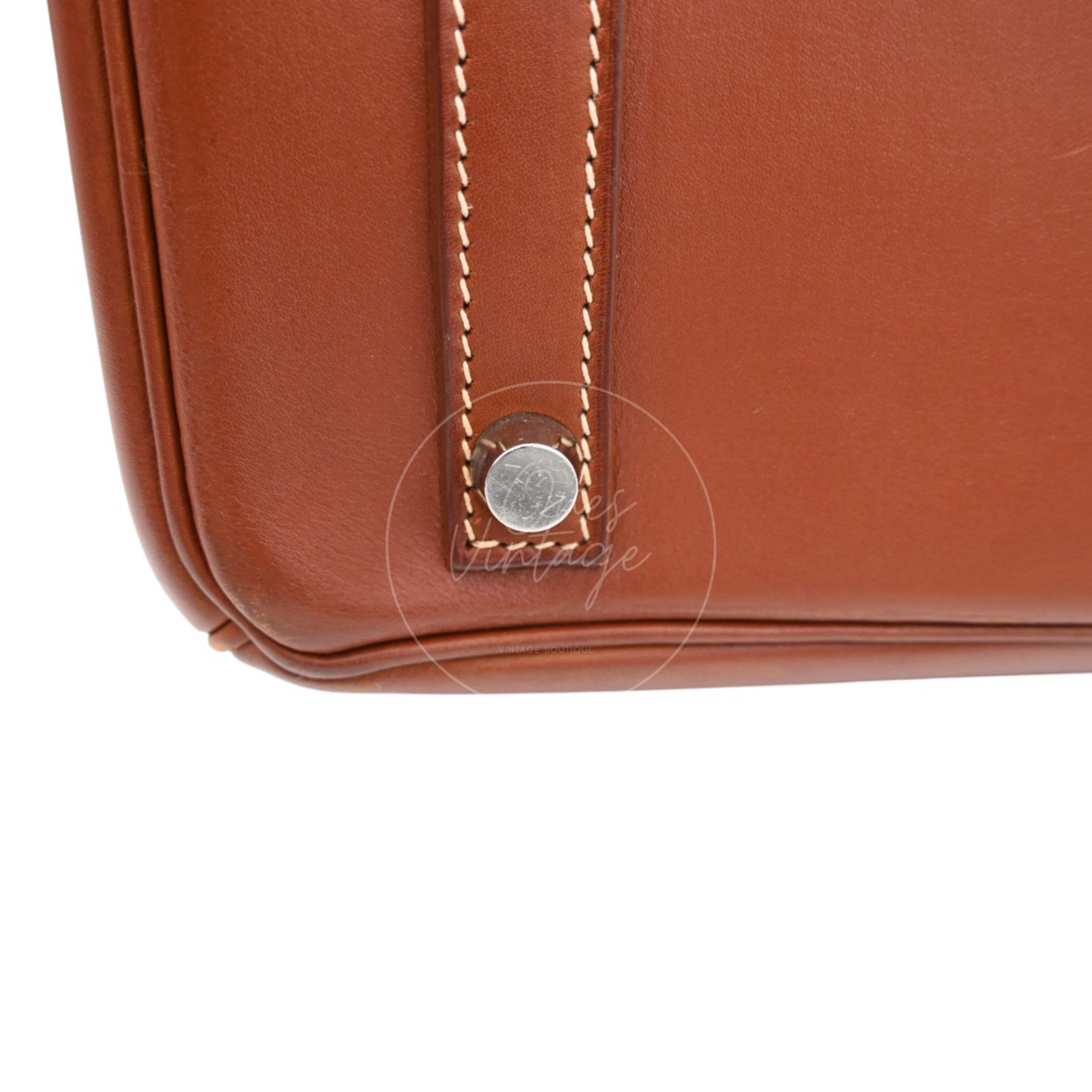 [Pre-owned] Hermes Birkin 30 Gold Fauve Barenia PHW Stamp Square G