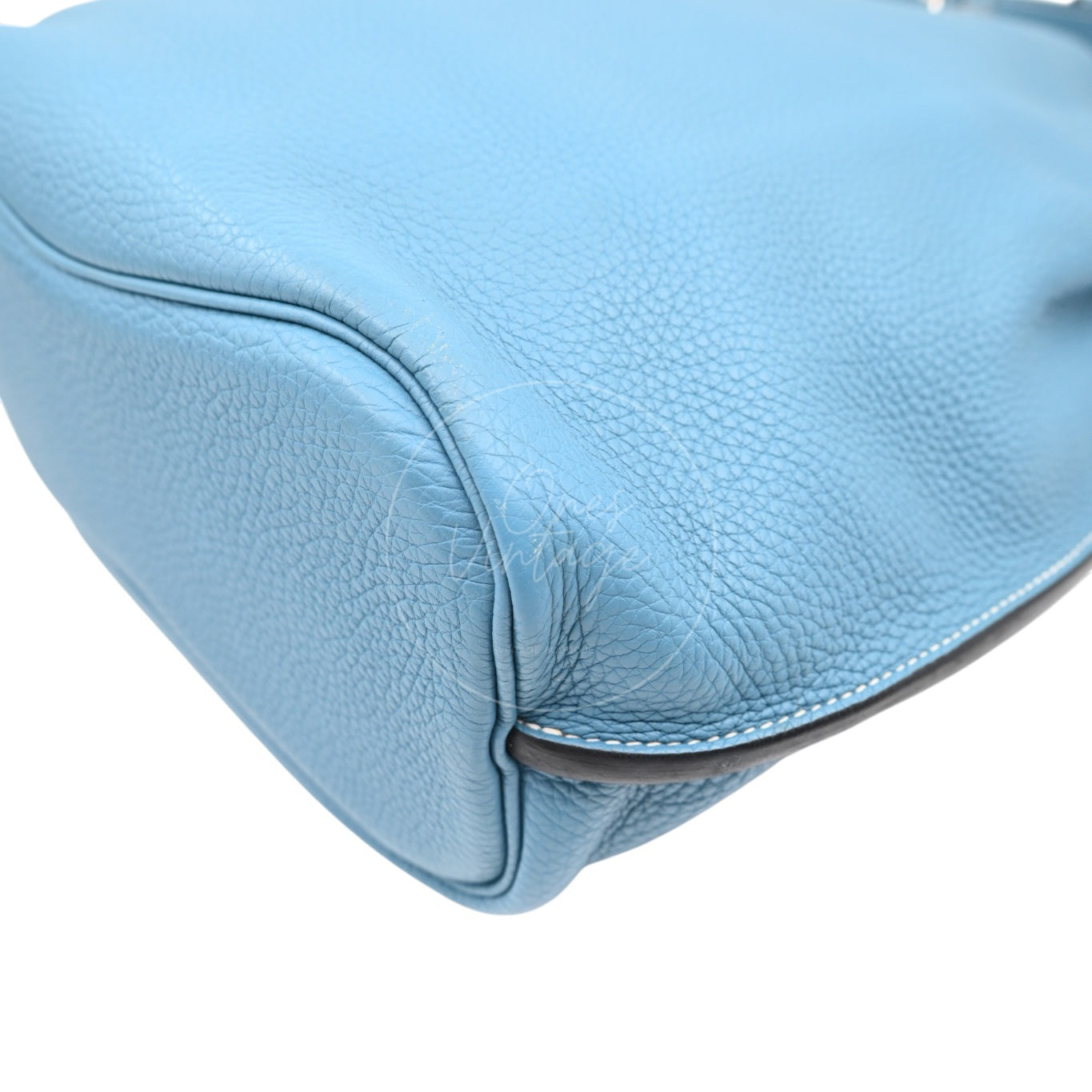 [Pre-Owned] Hermes So Kelly 26 TC Denim Blue Stamp Square O