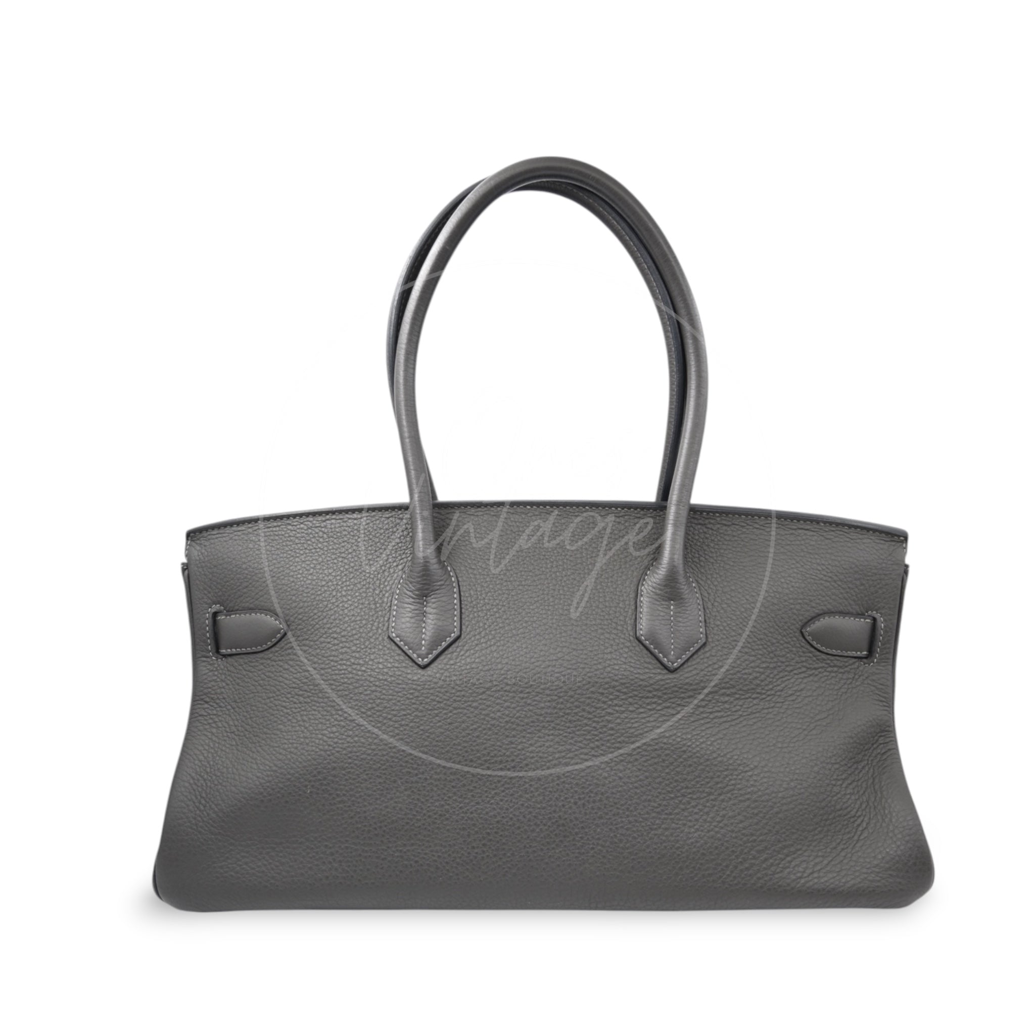 [Pre-owned] Hermes Shoulder Birkin Gris Graphite Stamp Square M