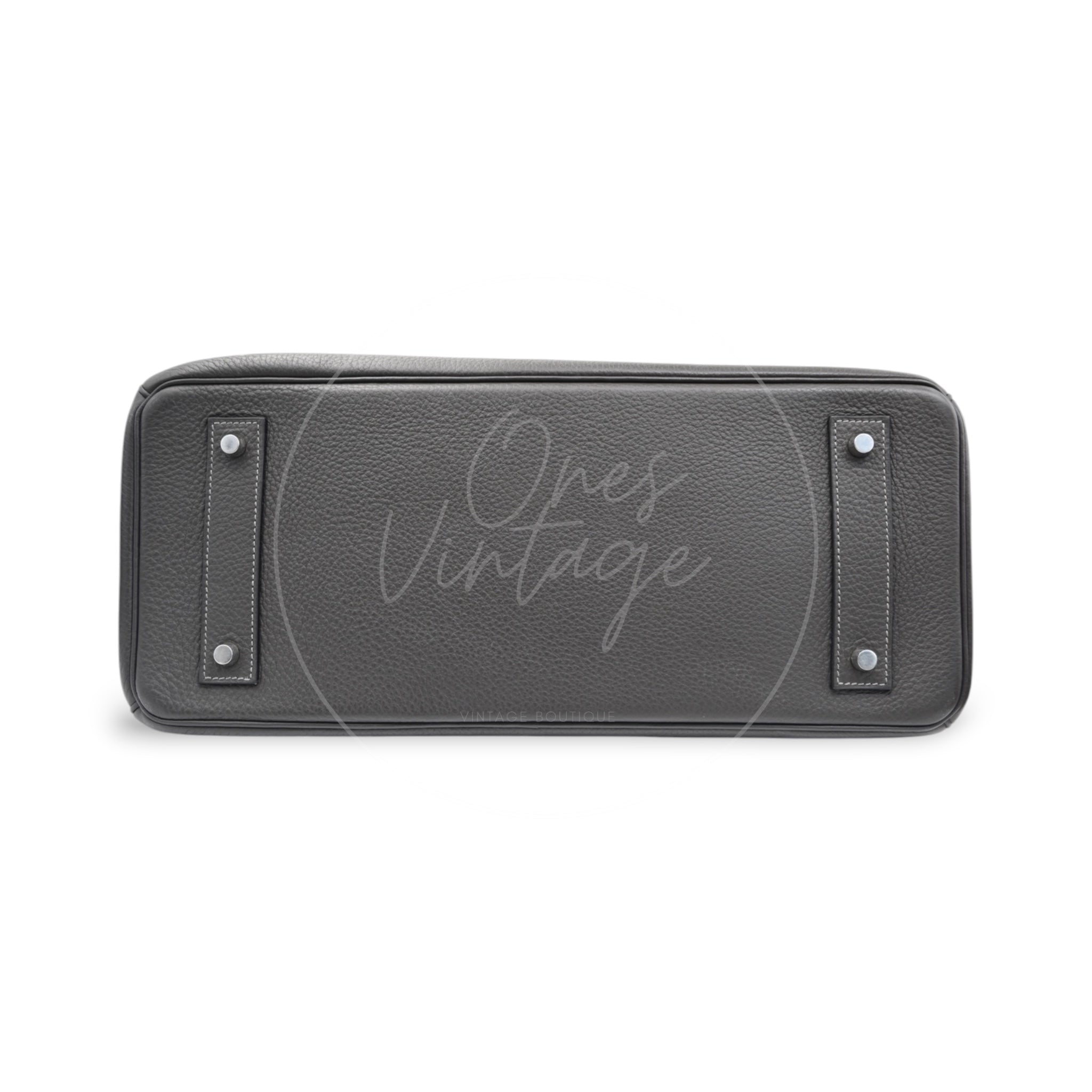 [Pre-owned] Hermes Shoulder Birkin Gris Graphite Stamp Square M