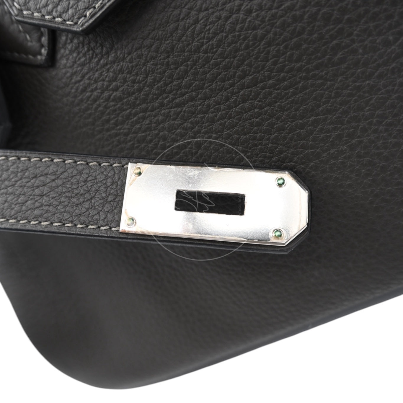 [Pre-owned] Hermes Shoulder Birkin Gris Graphite Stamp Square M