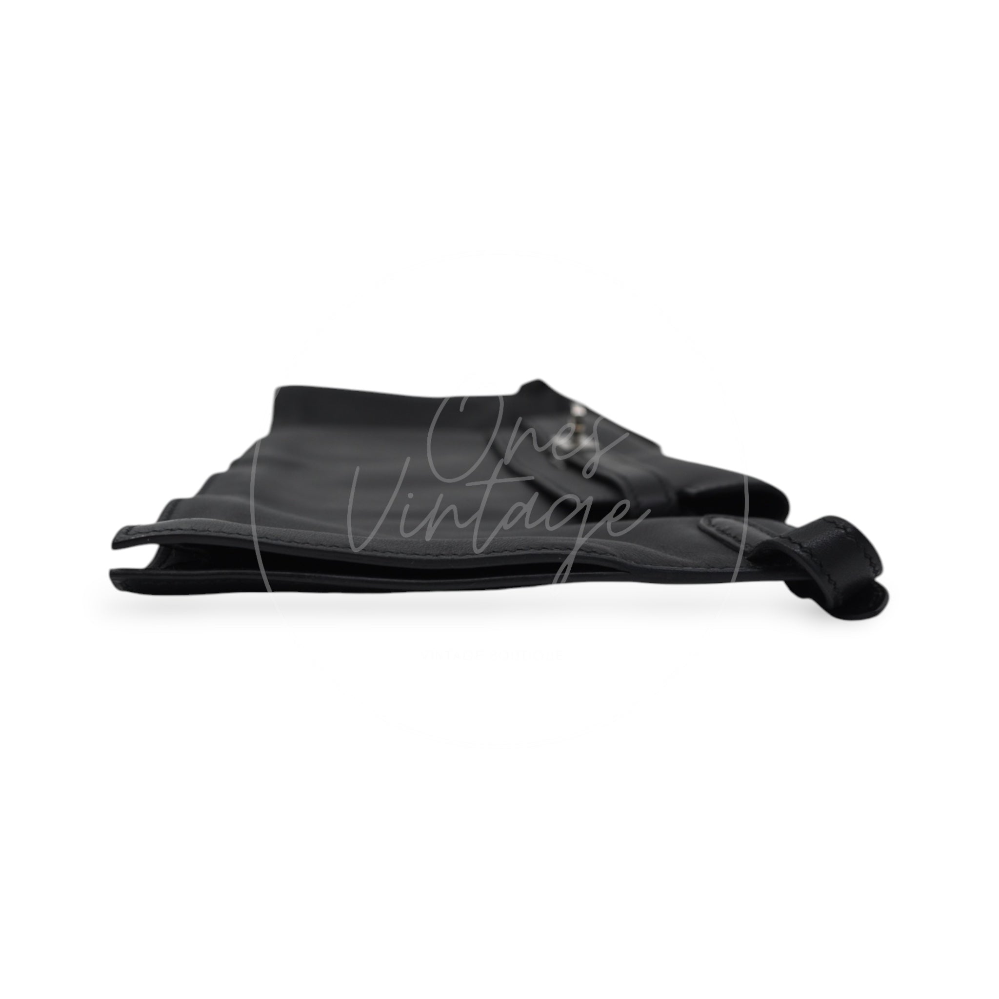 [Pre-owned] Hermes JPG Belt Bag Black Swift PHW