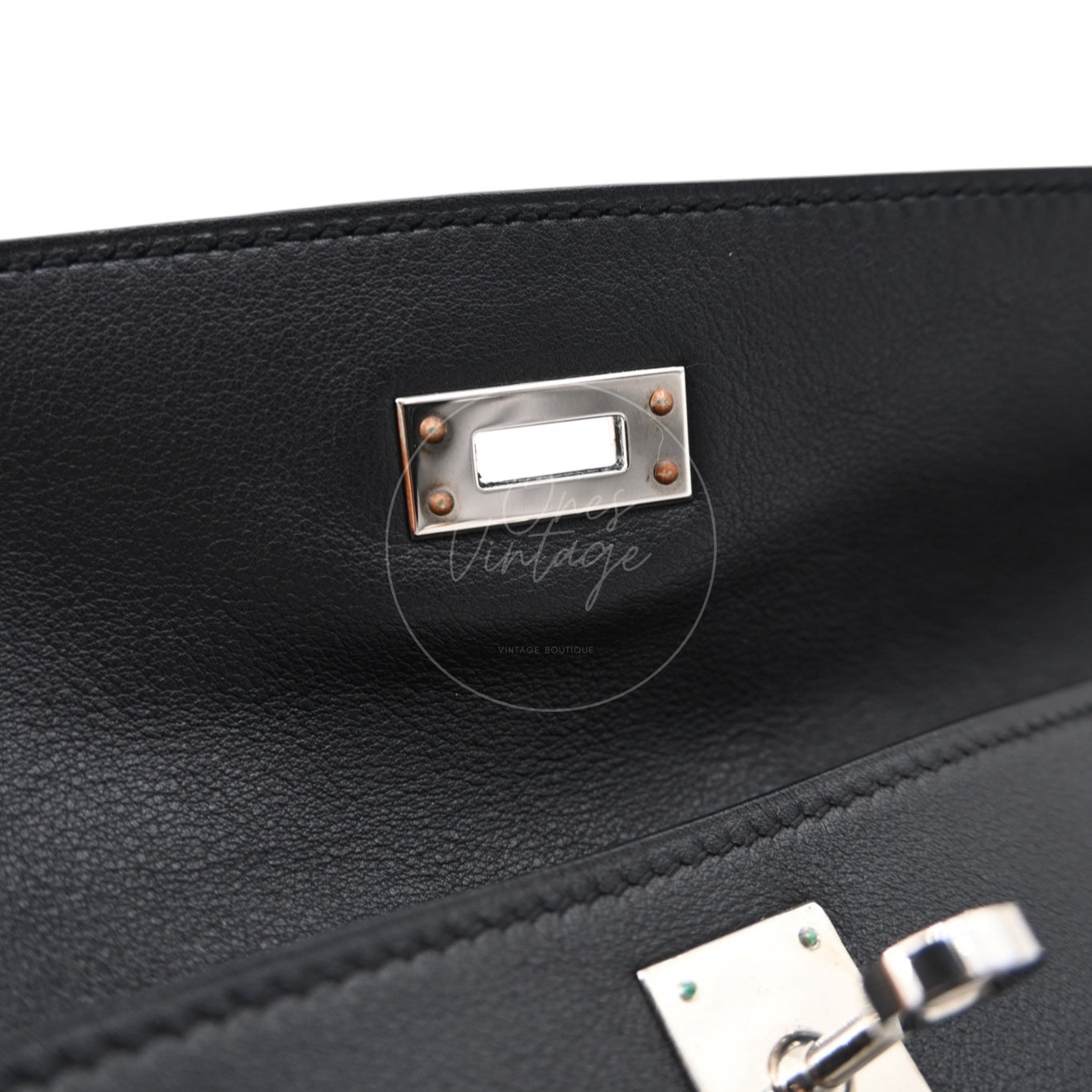 [Pre-owned] Hermes JPG Belt Bag Black Swift PHW