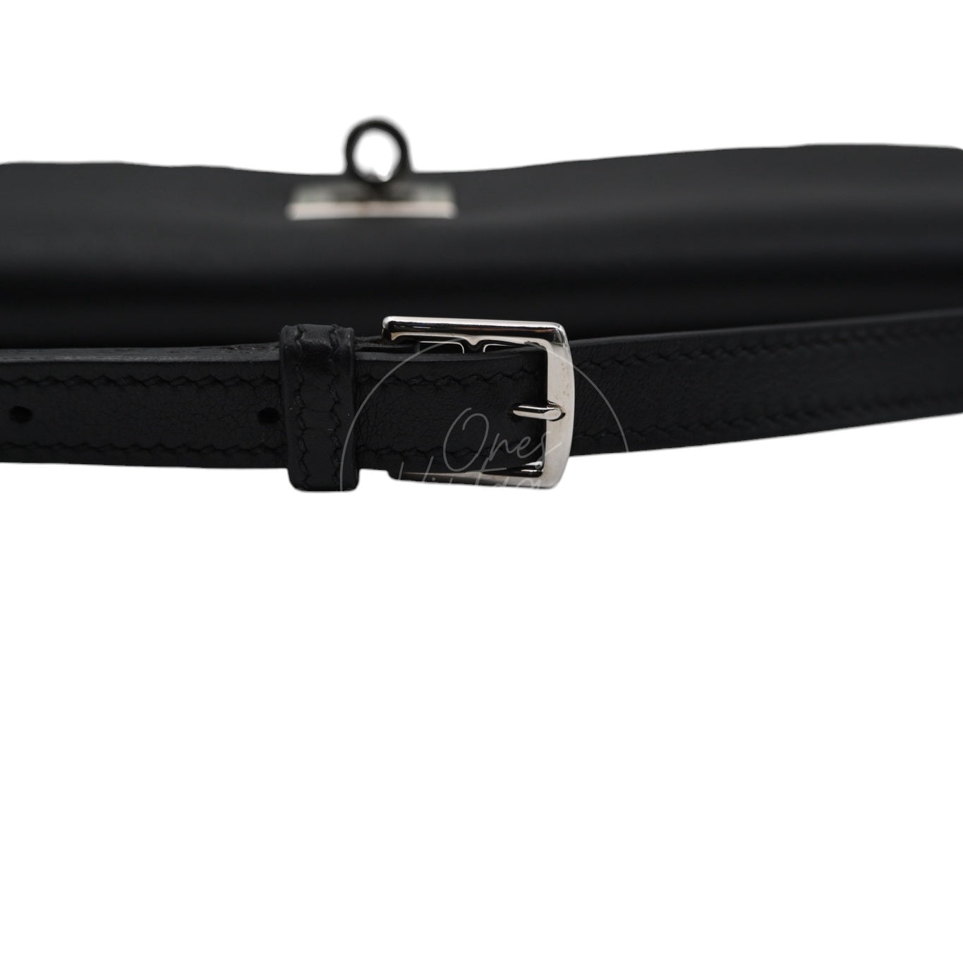 [Pre-owned] Hermes JPG Belt Bag Black Swift PHW