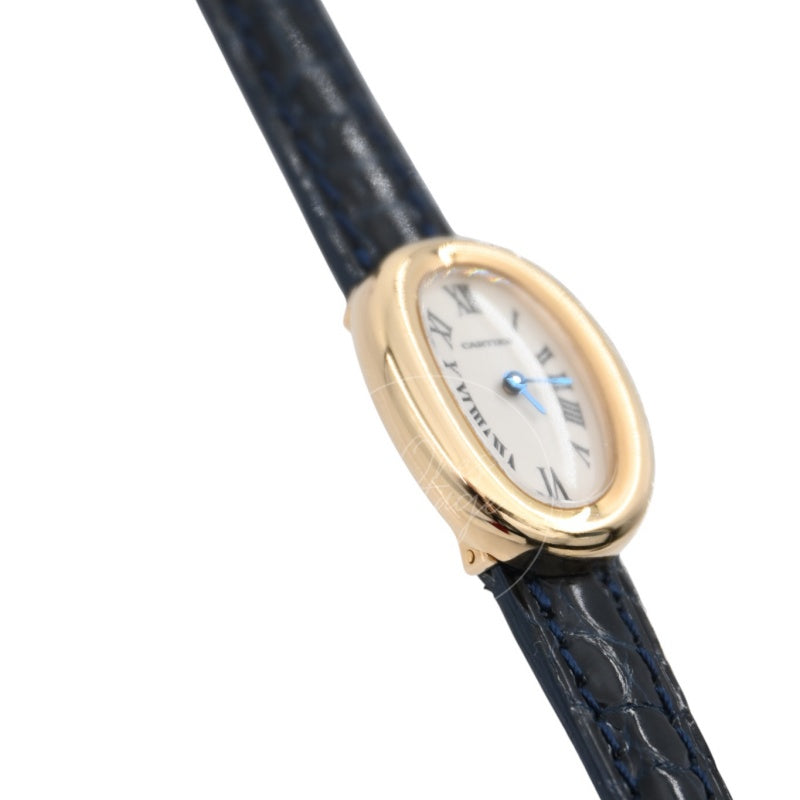 [Pre-owned] Cartier 18K Yellow Gold Mini Baignoire Watch QZ