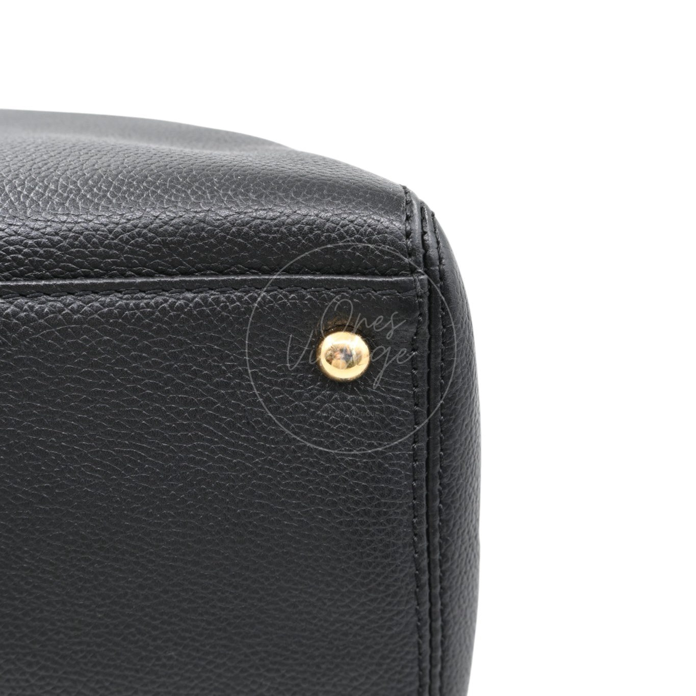 [Pre-owned] Chanel Cerf Small Black Calfskin Tote Bag GHW Series 16